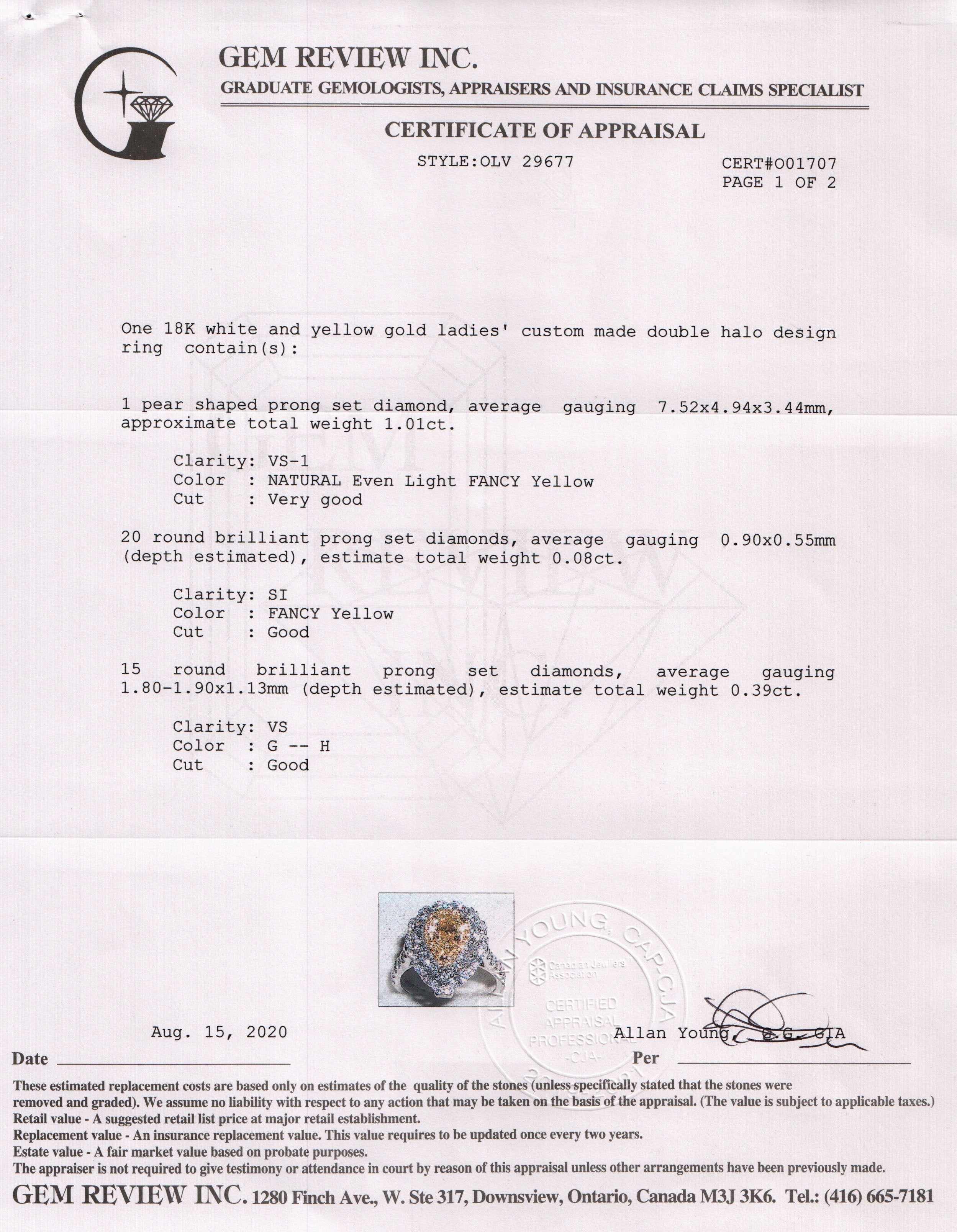 Two-Tone Double Halo Diamond Engagement Ring