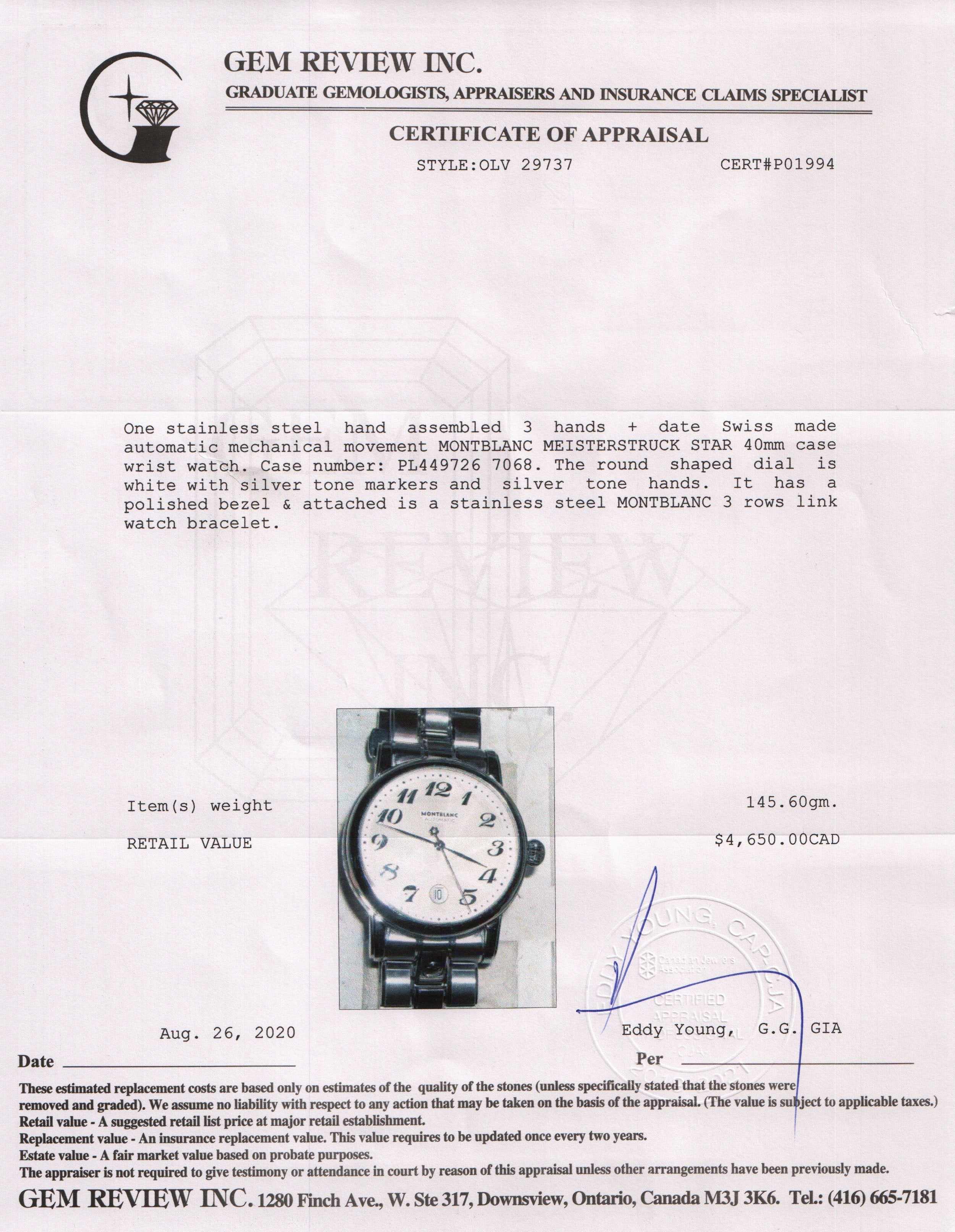 Montblanc Meisterstuck Star Watch