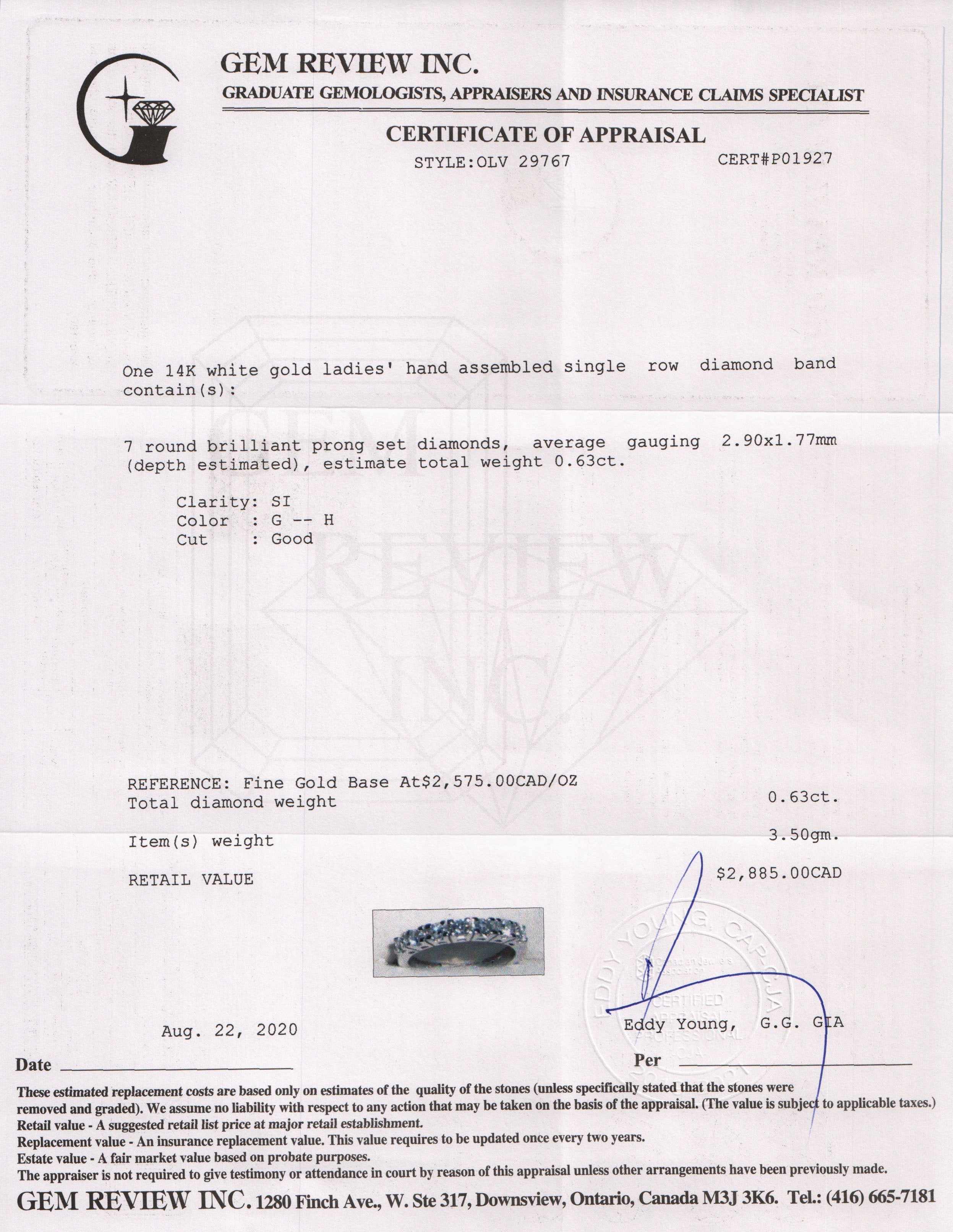 Half-Circle Diamond Wedding Band Ring