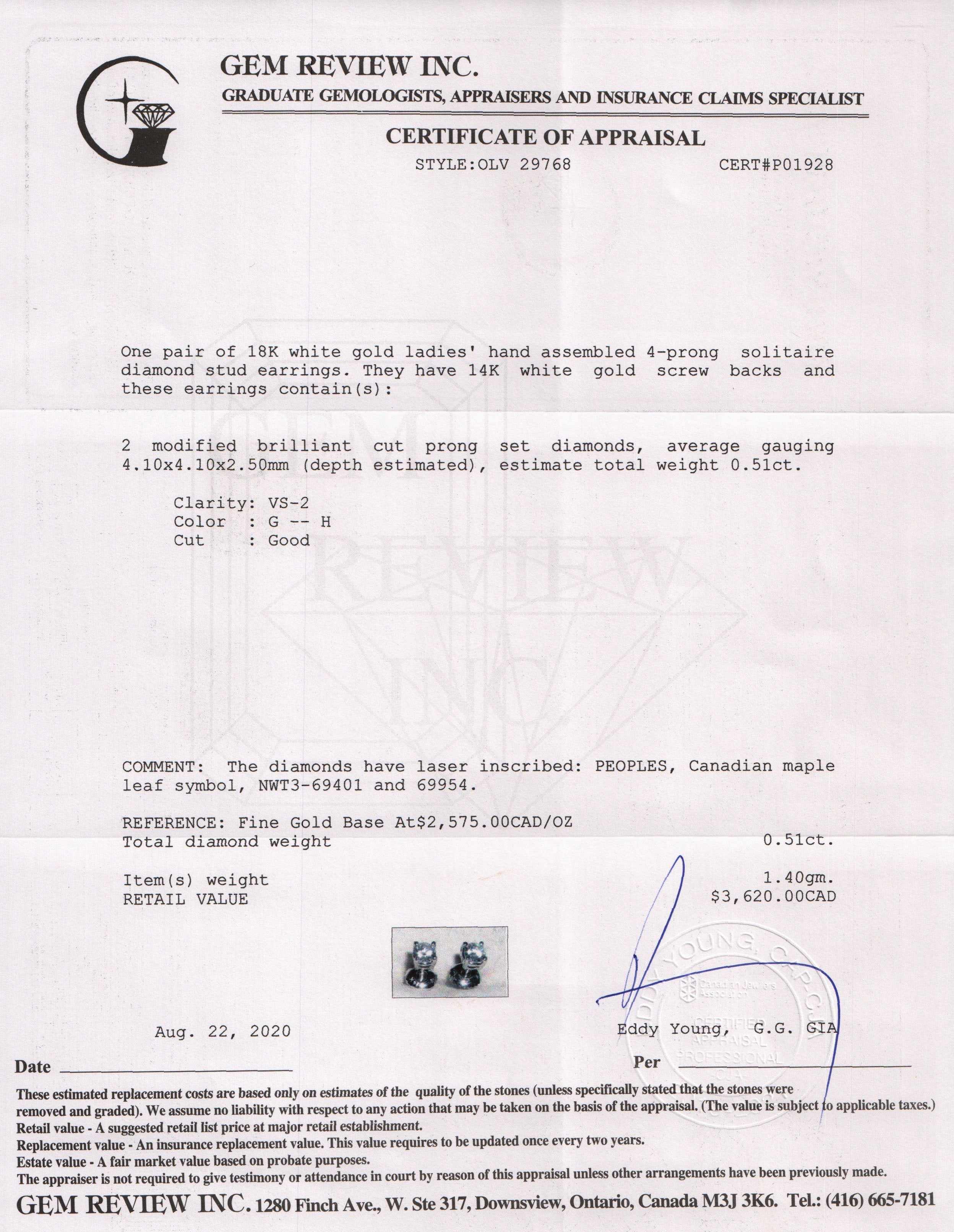 Diamond Stud Earrings