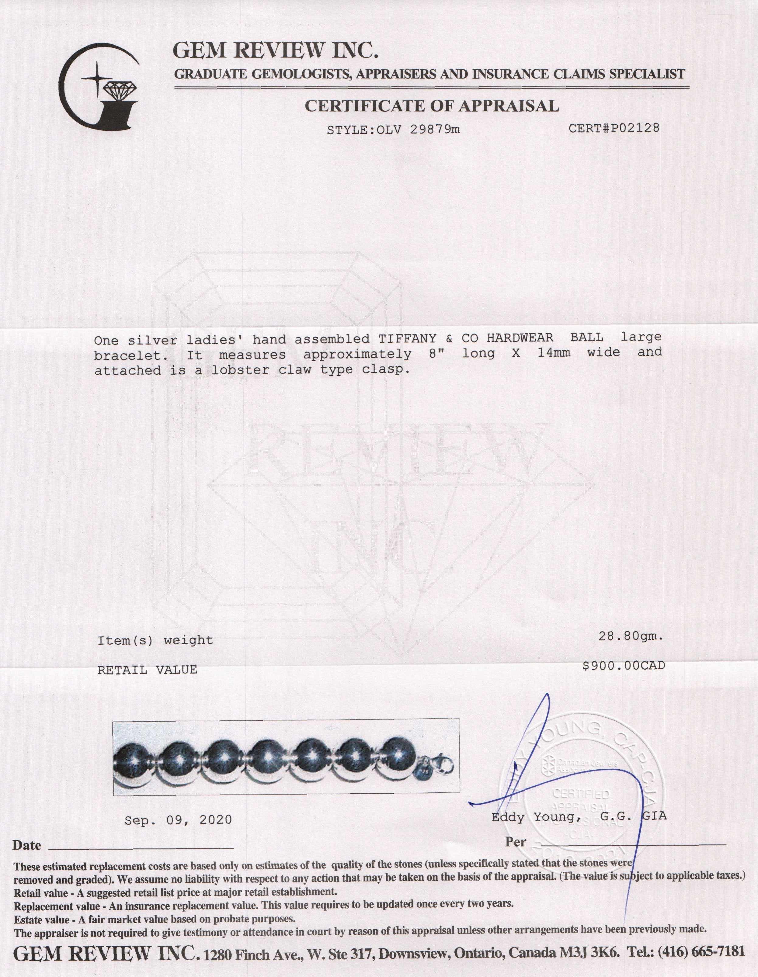 Tiffany & Co. Extra Large 14 mm HardWear Ball Bracelet