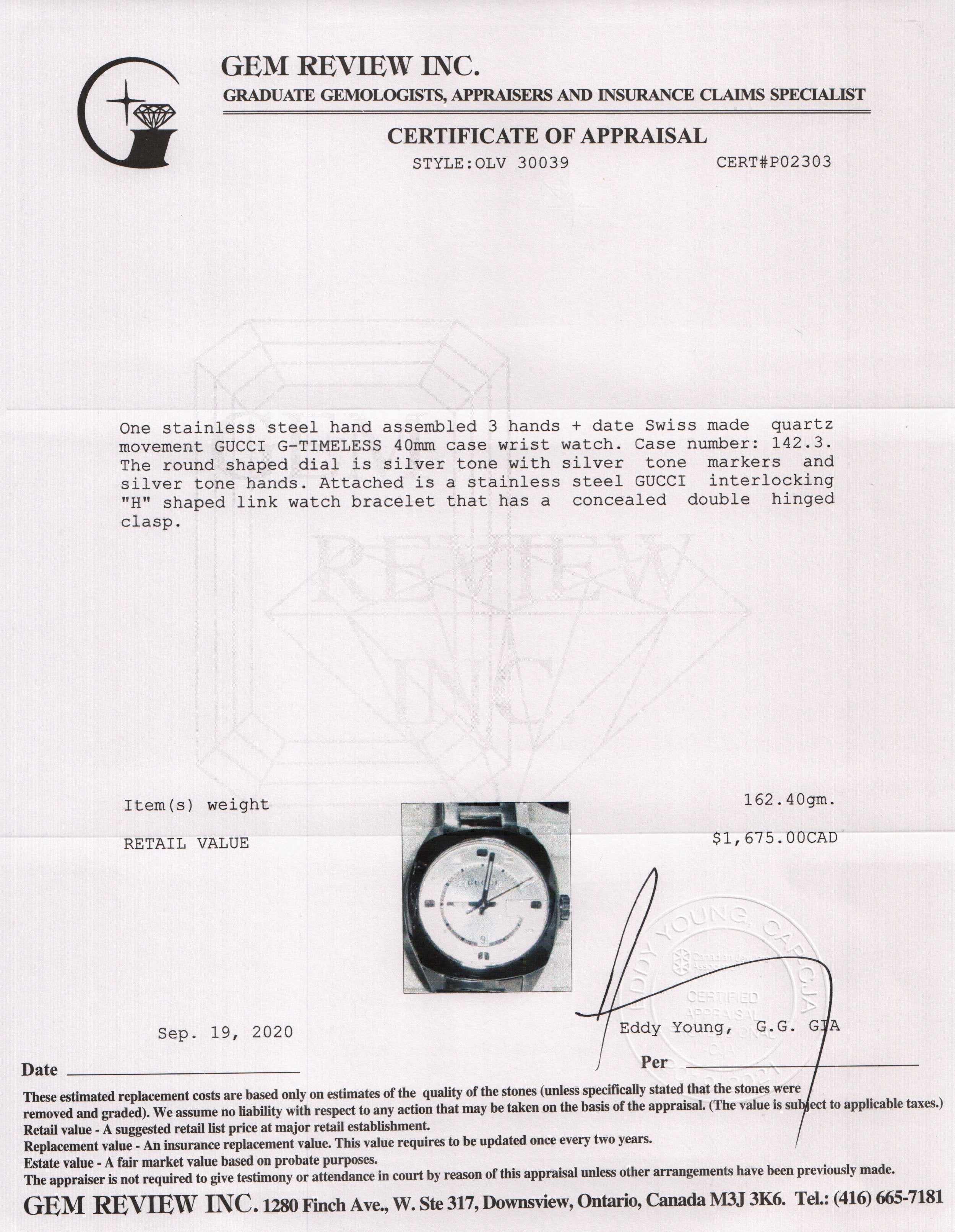 Gucci G-Timeless Watch w/ Box