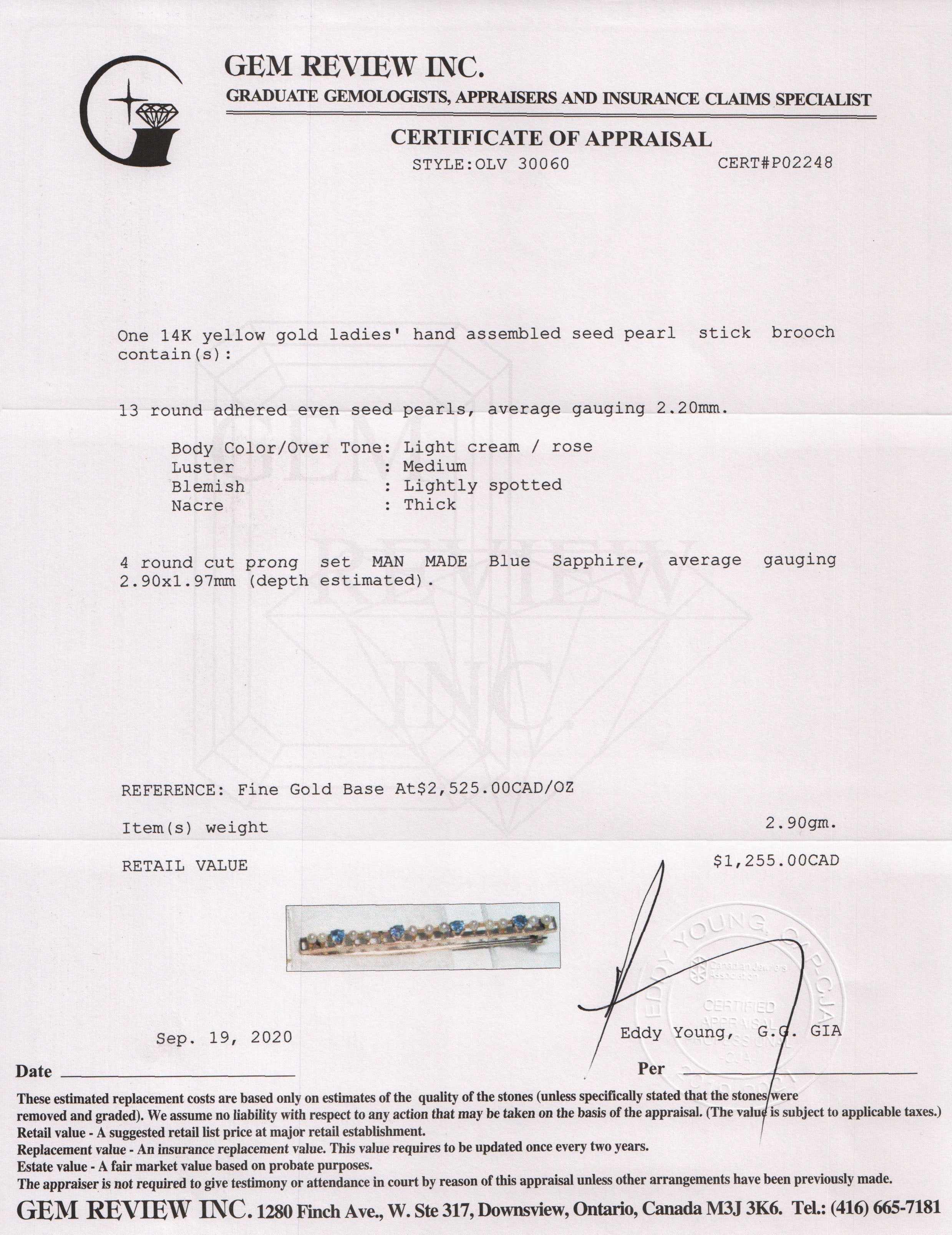 Antique Seed Pear Stick Brooch