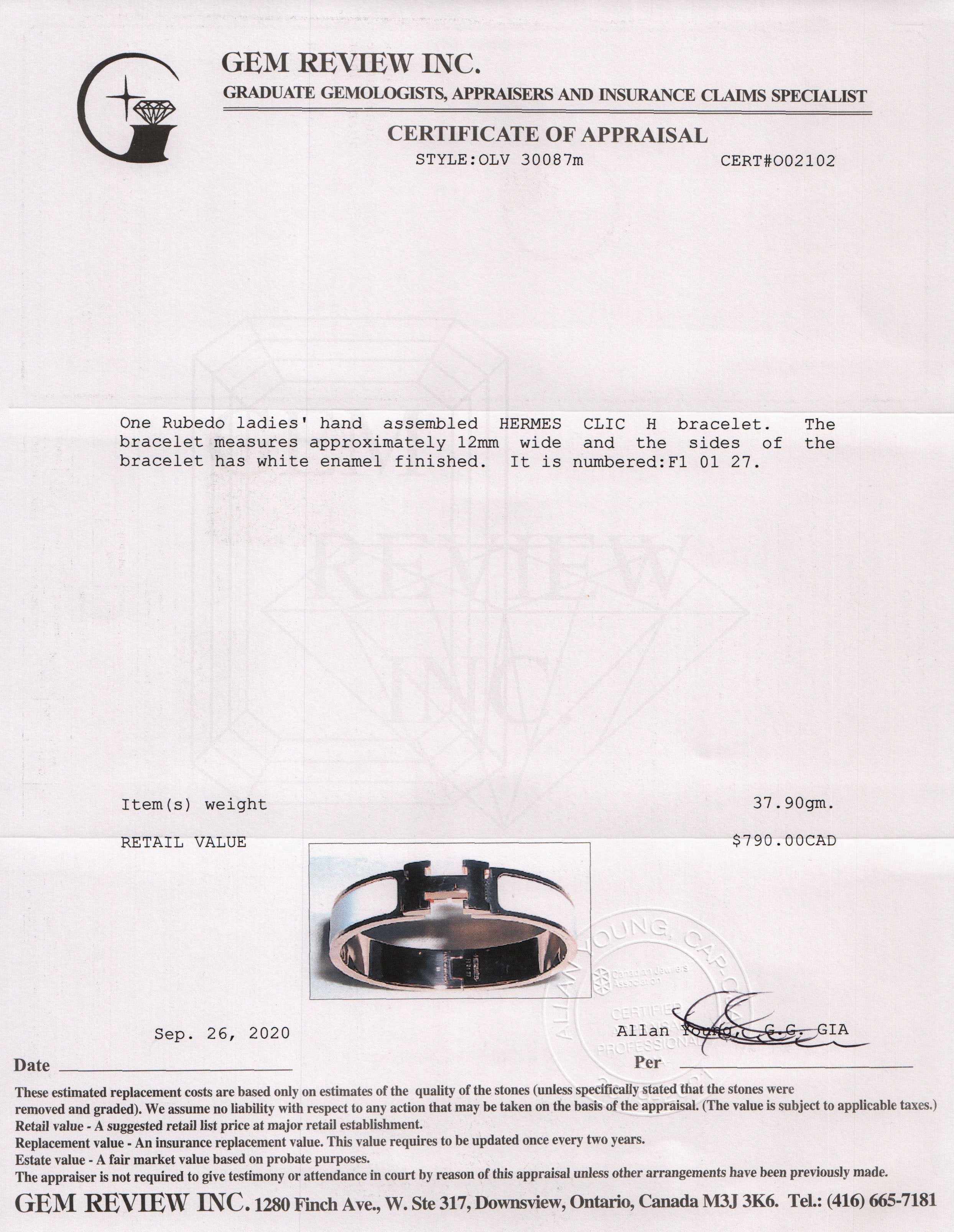 Hermes Clic H Bracelet