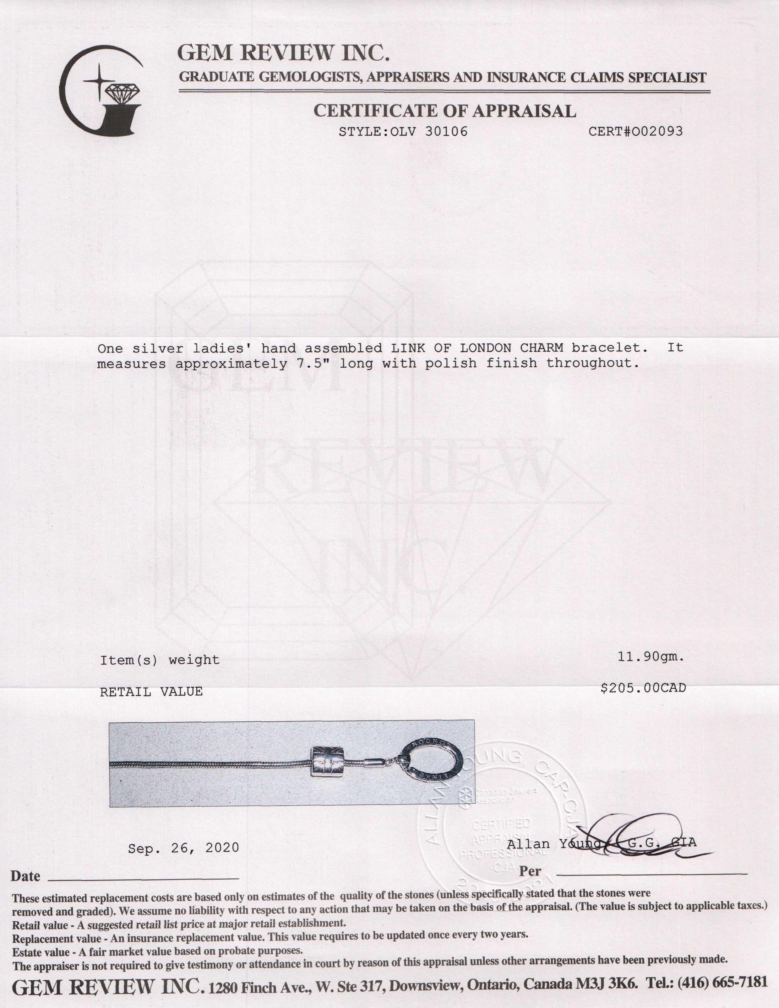 Links of London Charm Bracelet