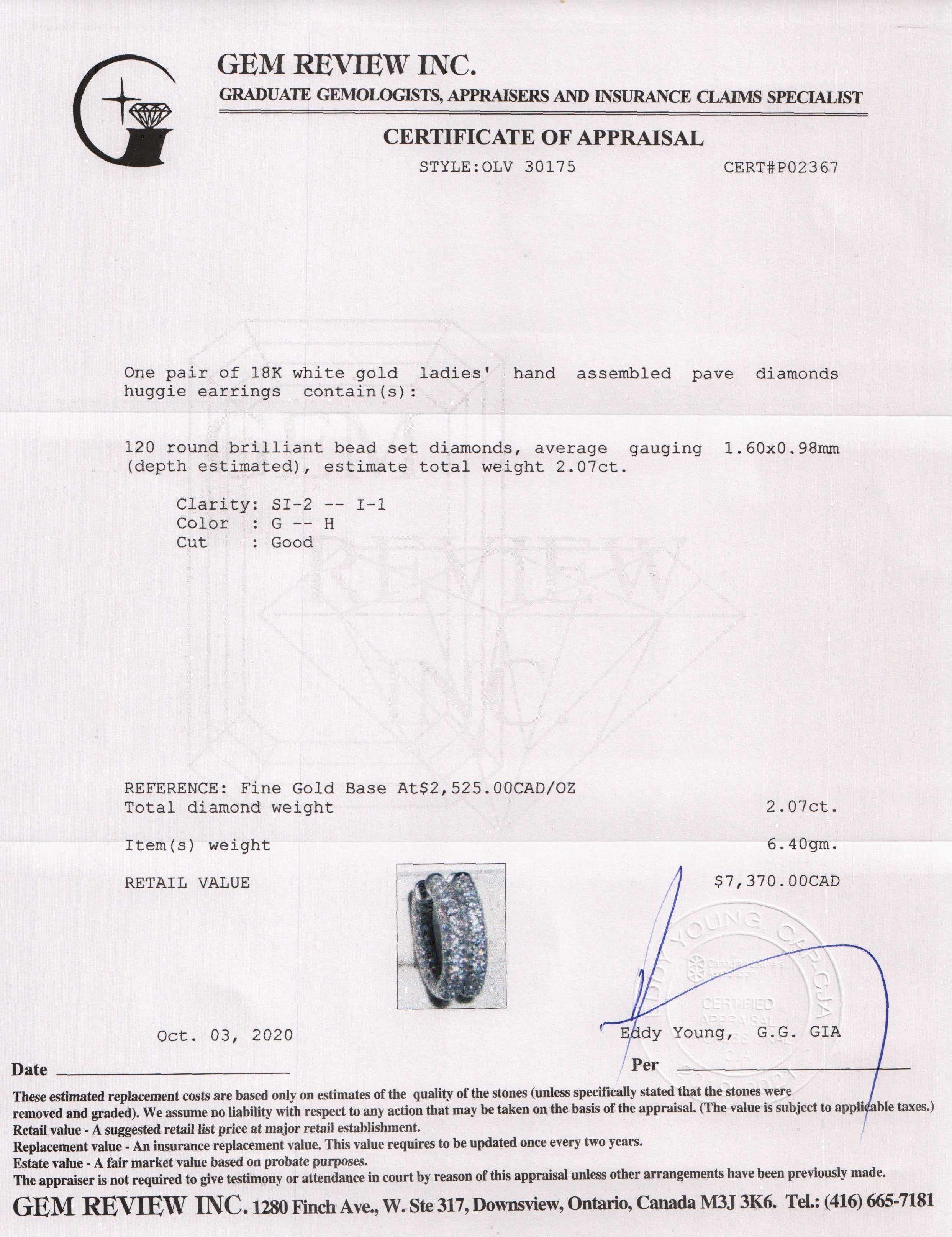 Pave Diamond Inside-Out Huggie Earrings