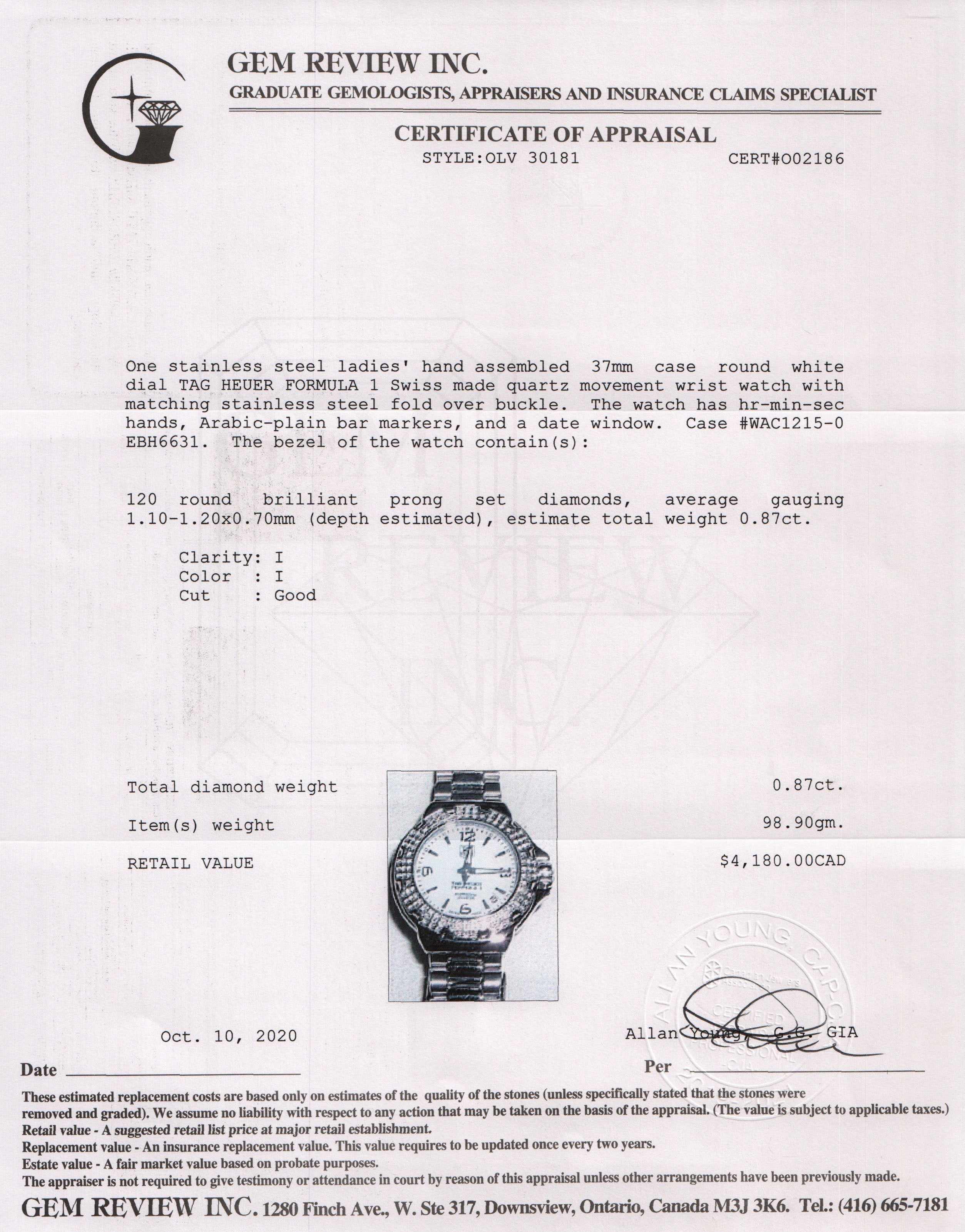 Tag Heuer Formula 1 Watch