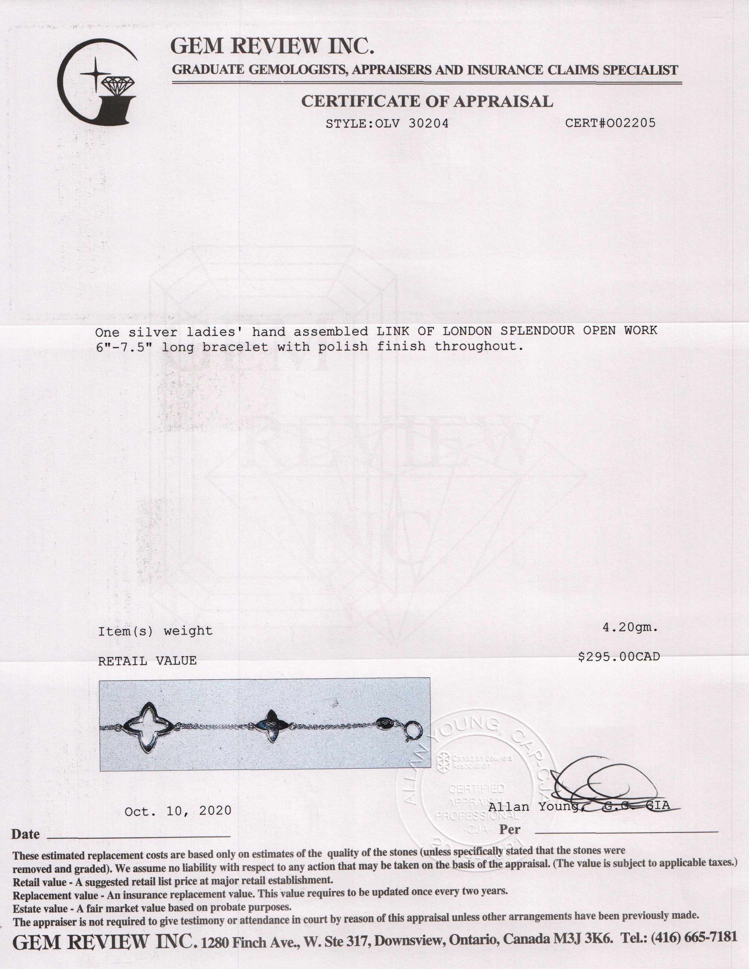 Links of London Splendour Open Work Bracelet