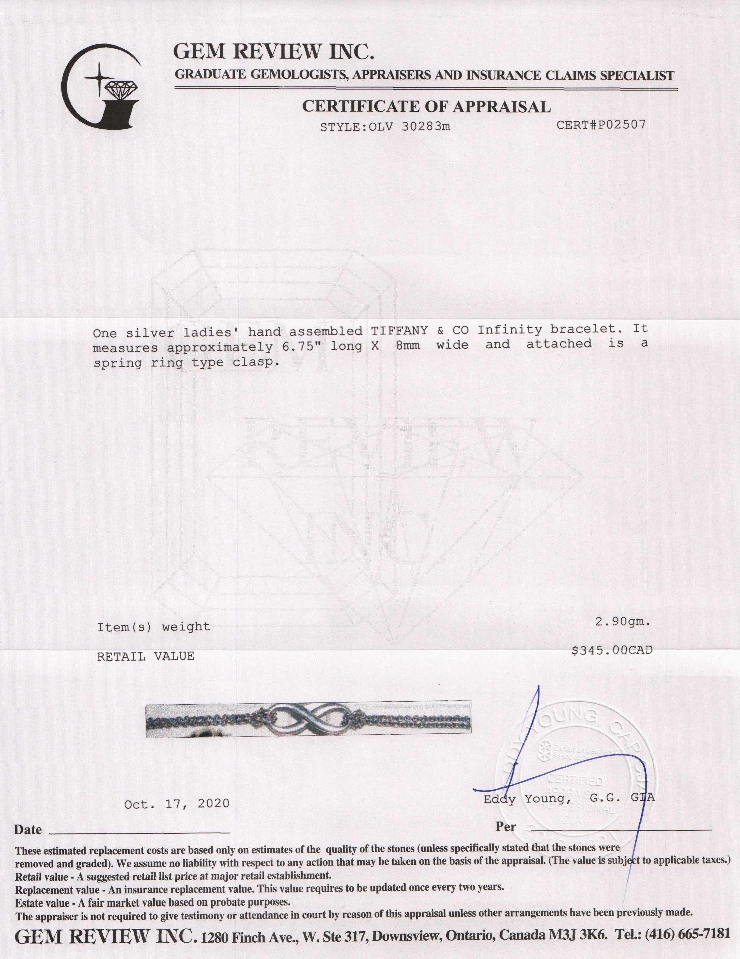 Tiffany & Co. Infinity Bracelet