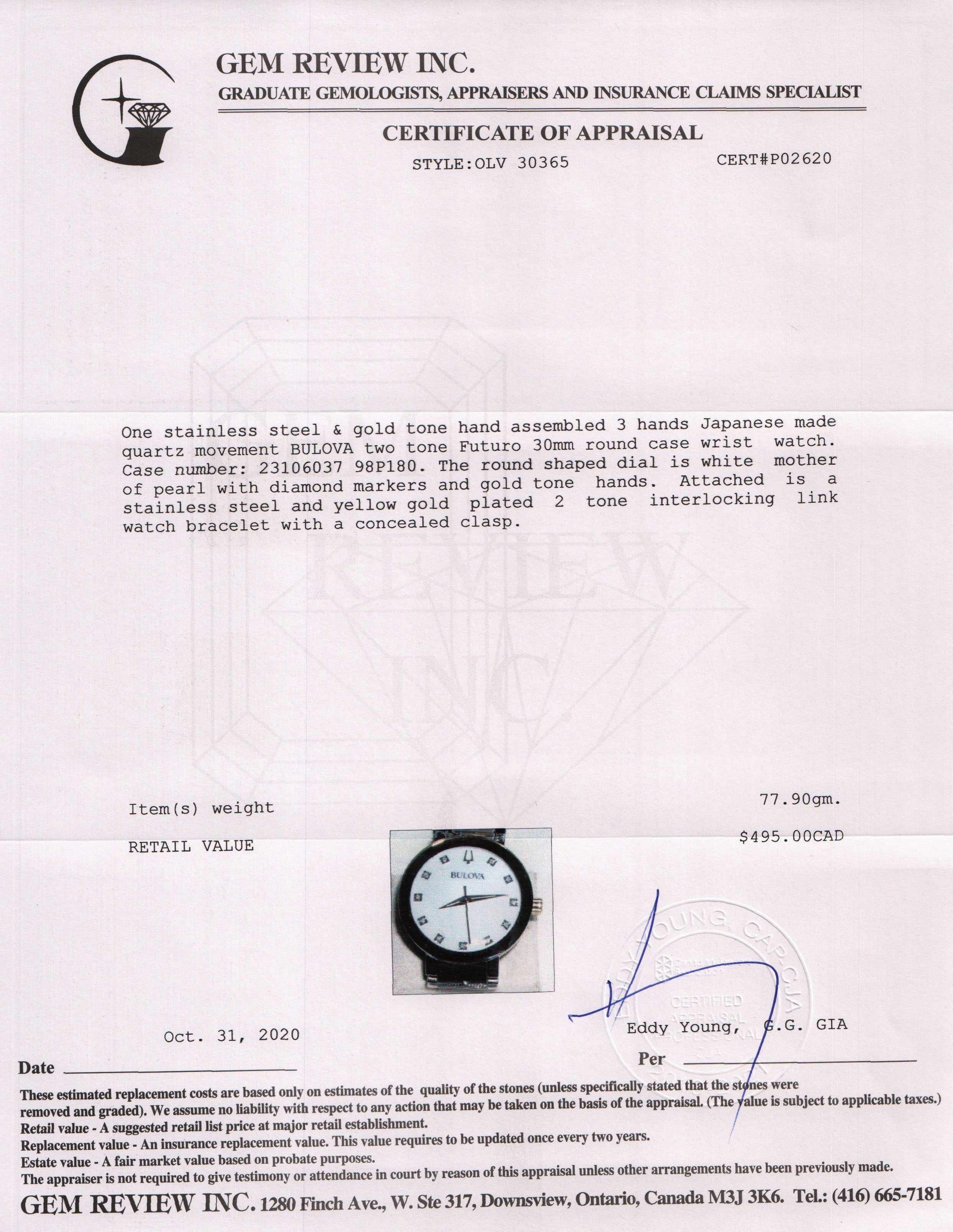 Bulova Two-Tone Futuro Watch