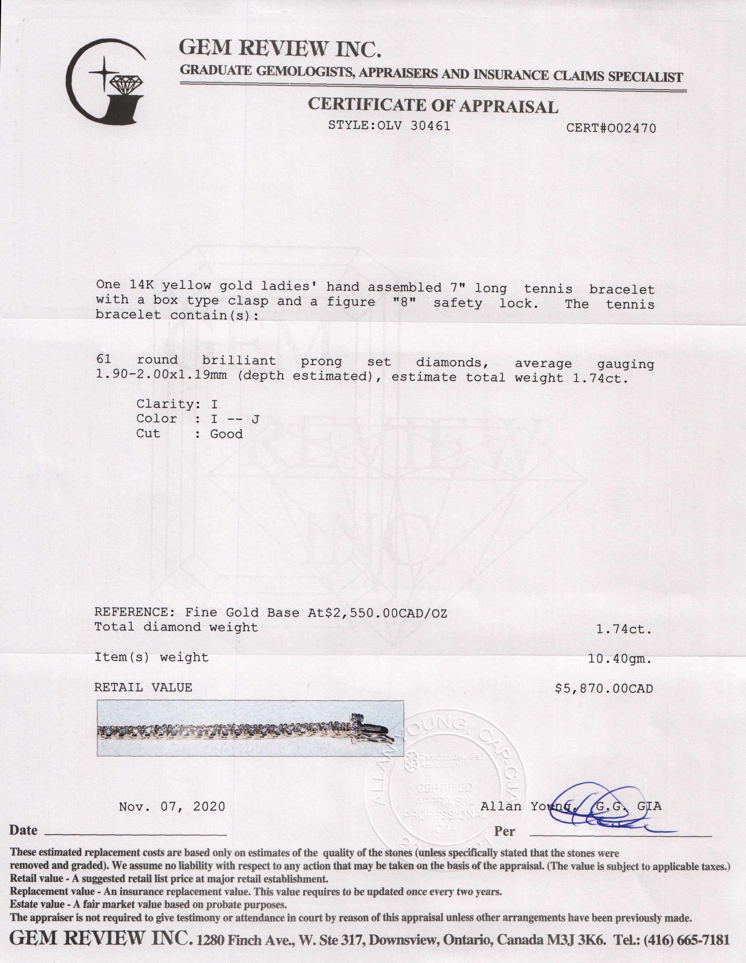 Diamond Tennis Bracelet