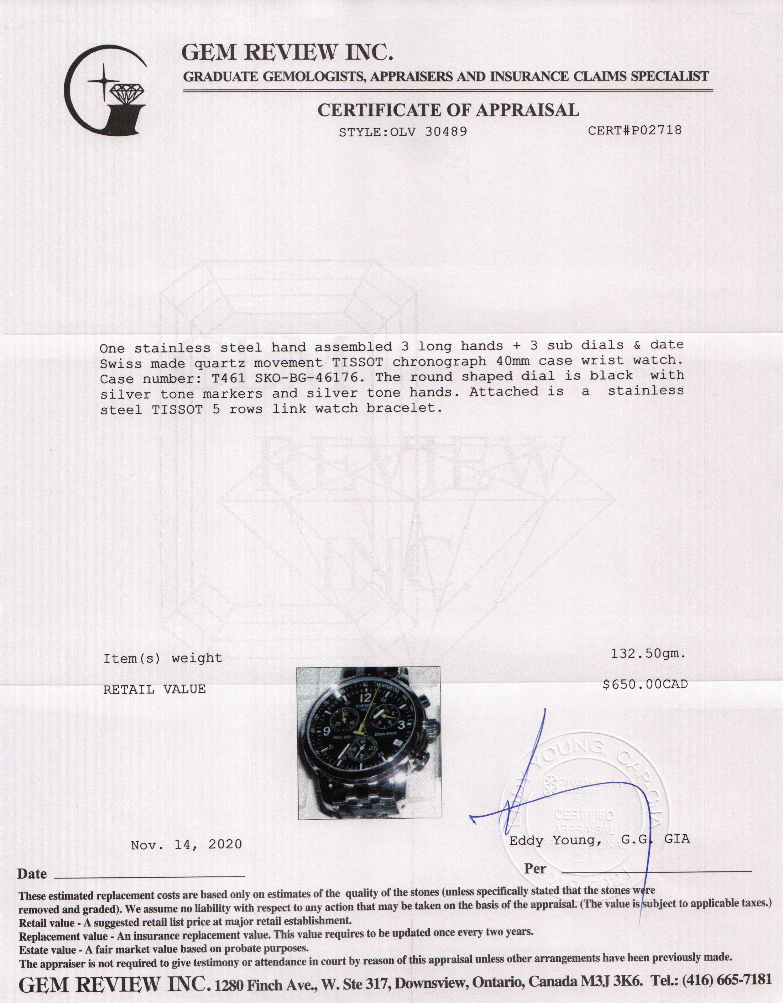 Tissot PR 200 Chronograph Watch w/ Box