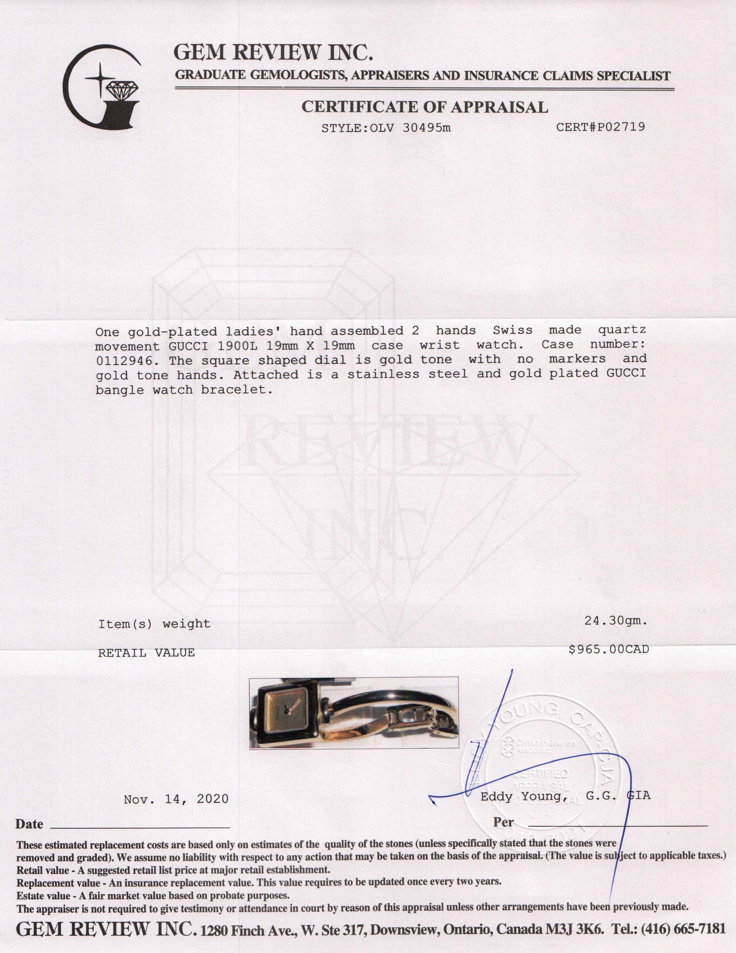 Gucci 1900 Series Watch