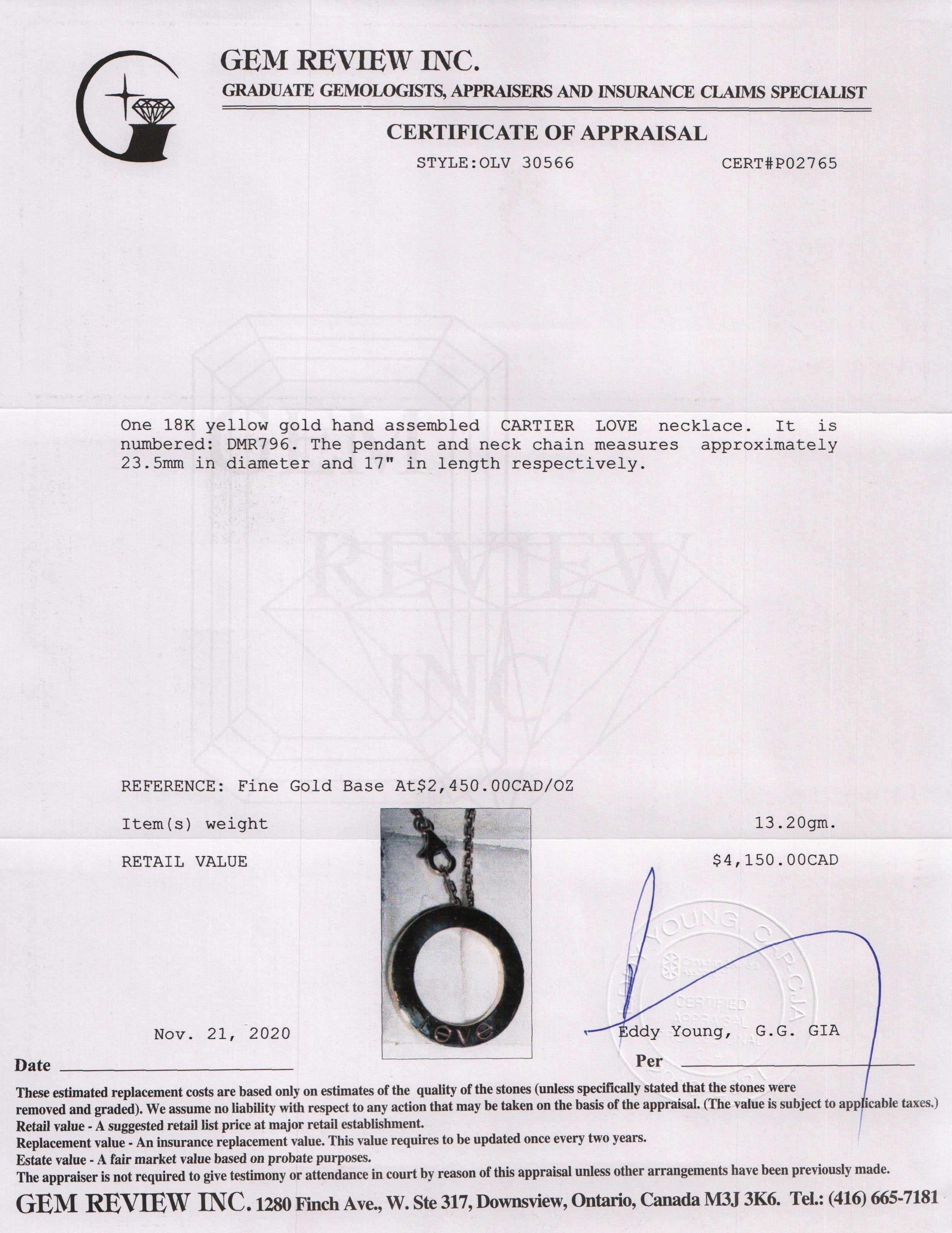 Cartier LOVE Necklace