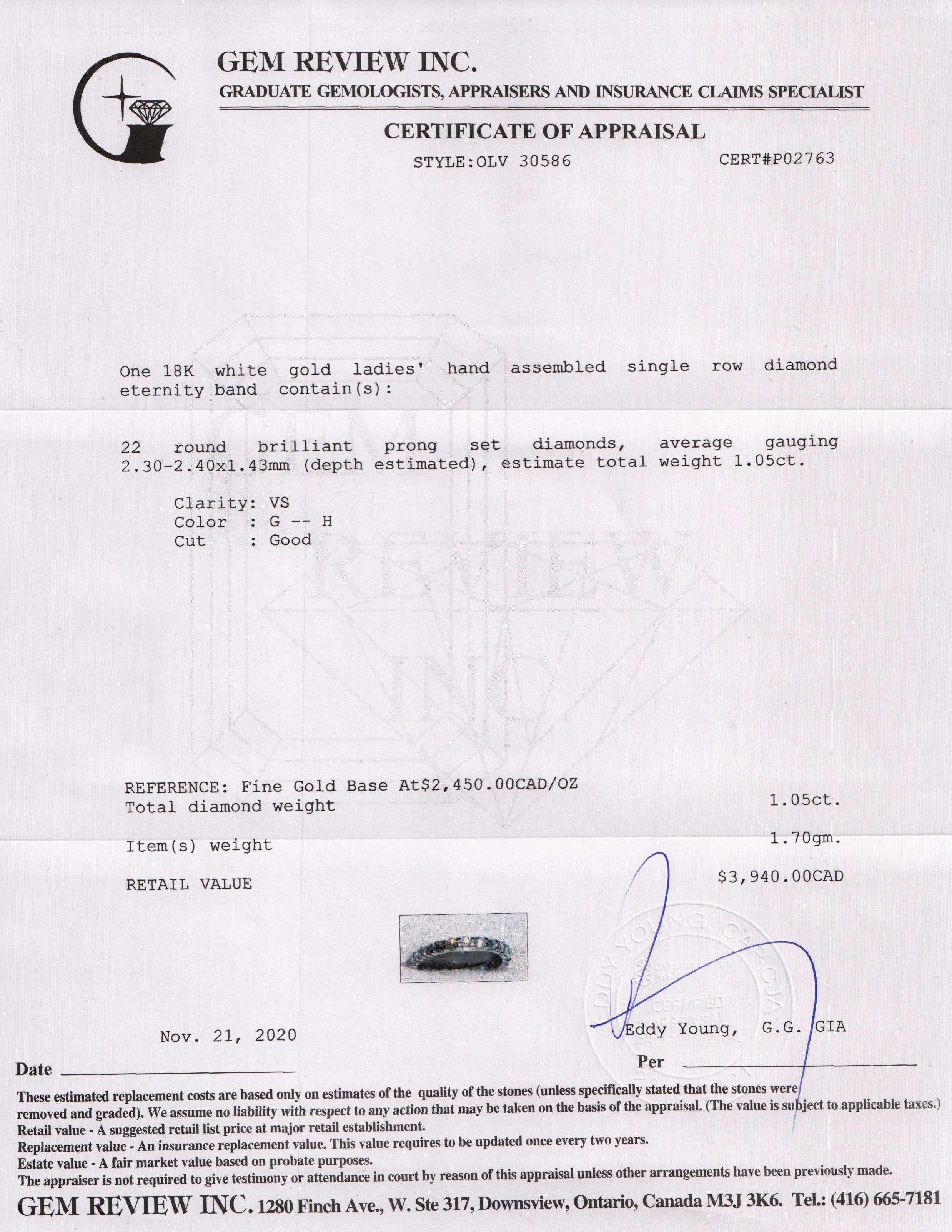 Diamond Eternity Band Ring