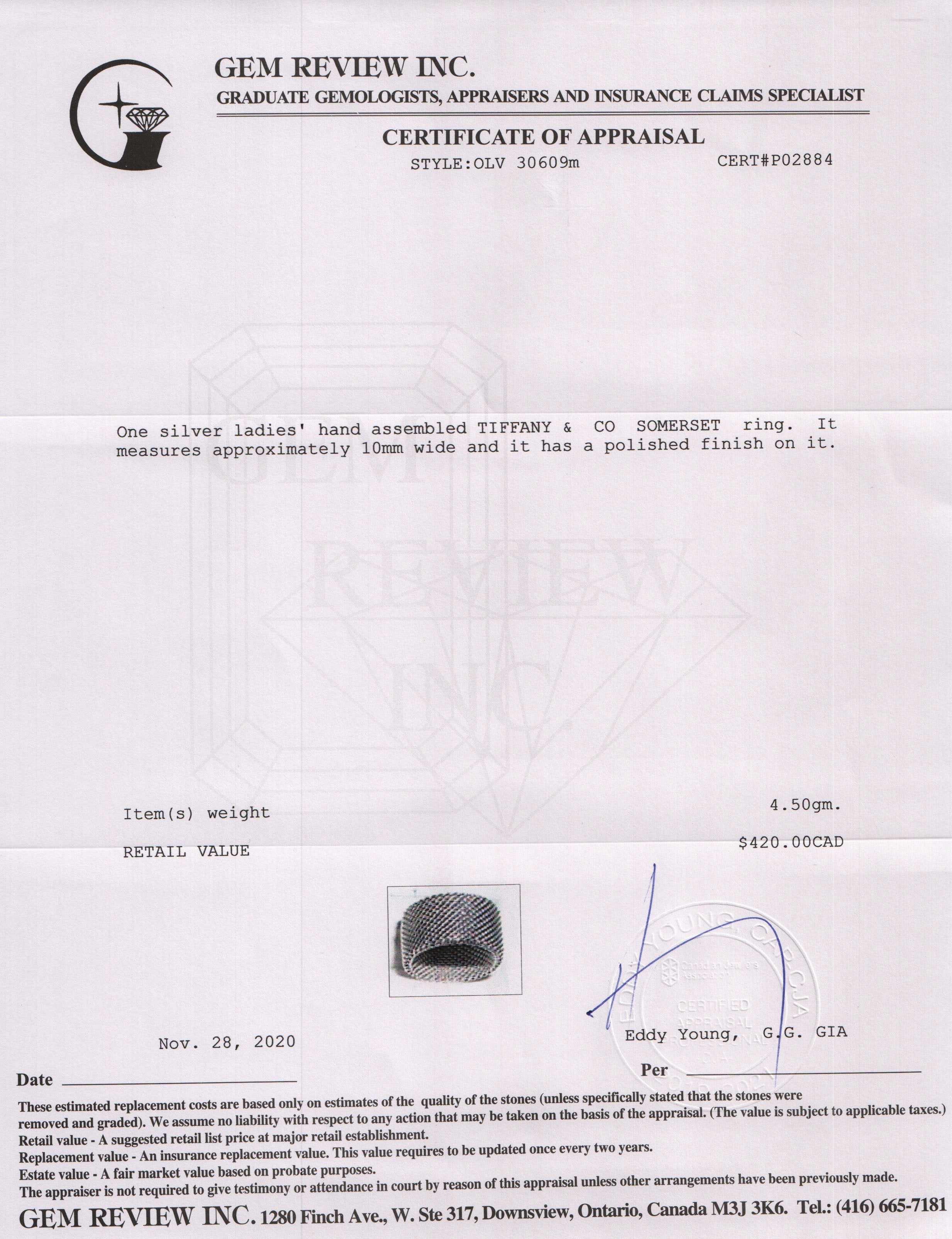 Tiffany & Co. Somerset Ring