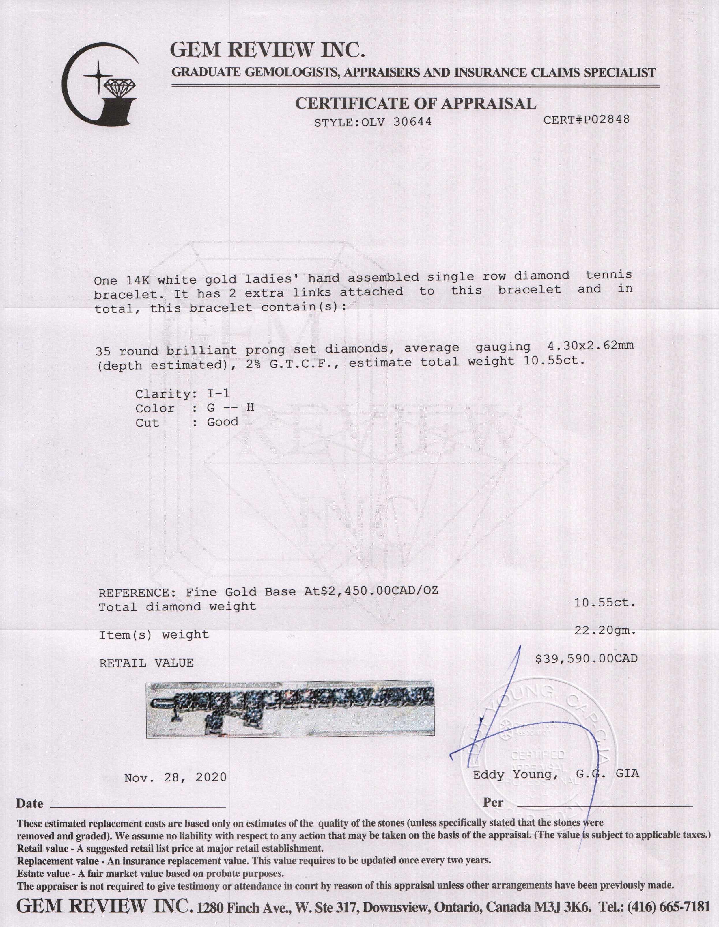 Diamond Tennis Bracelet