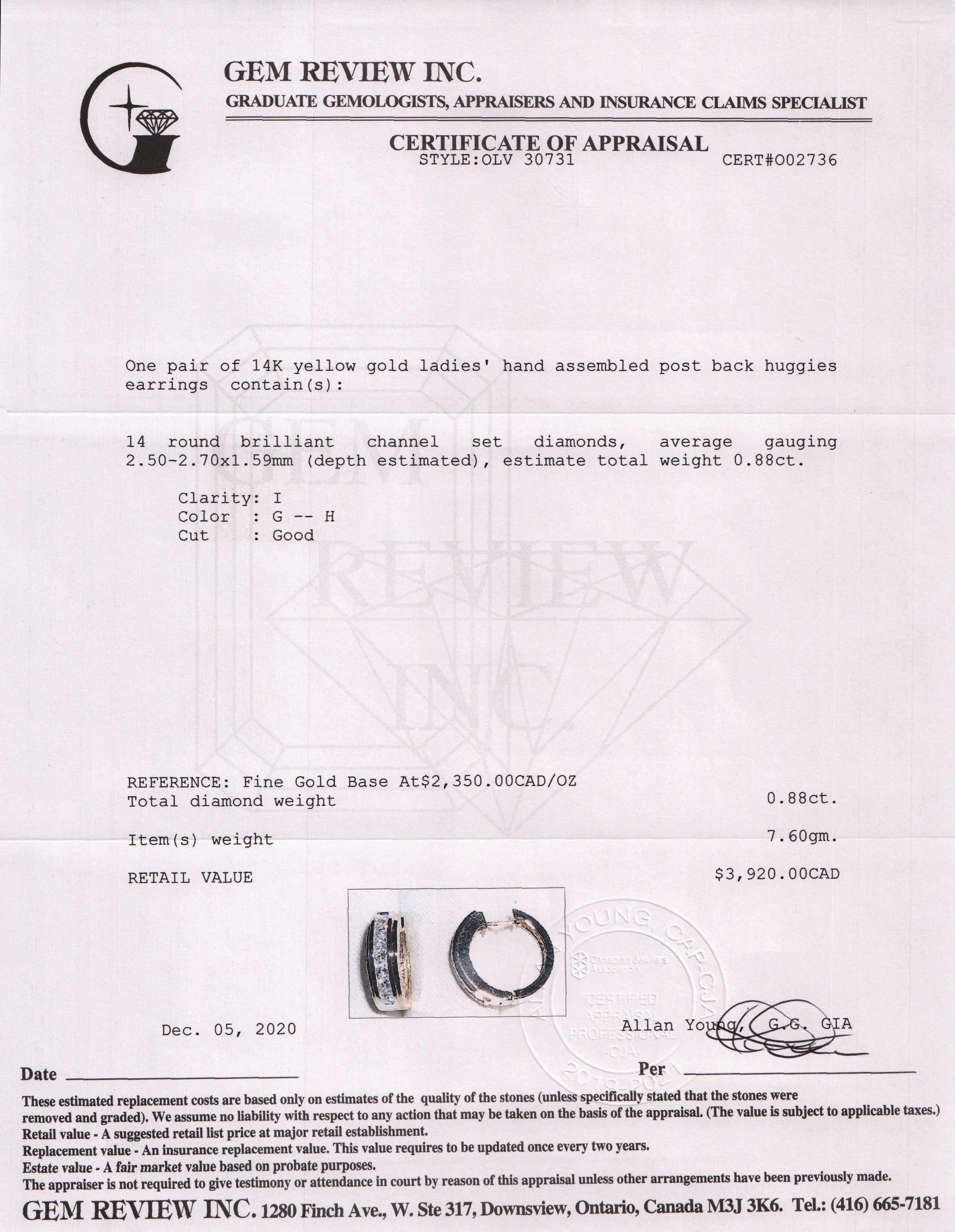 Diamond Huggy Earrings