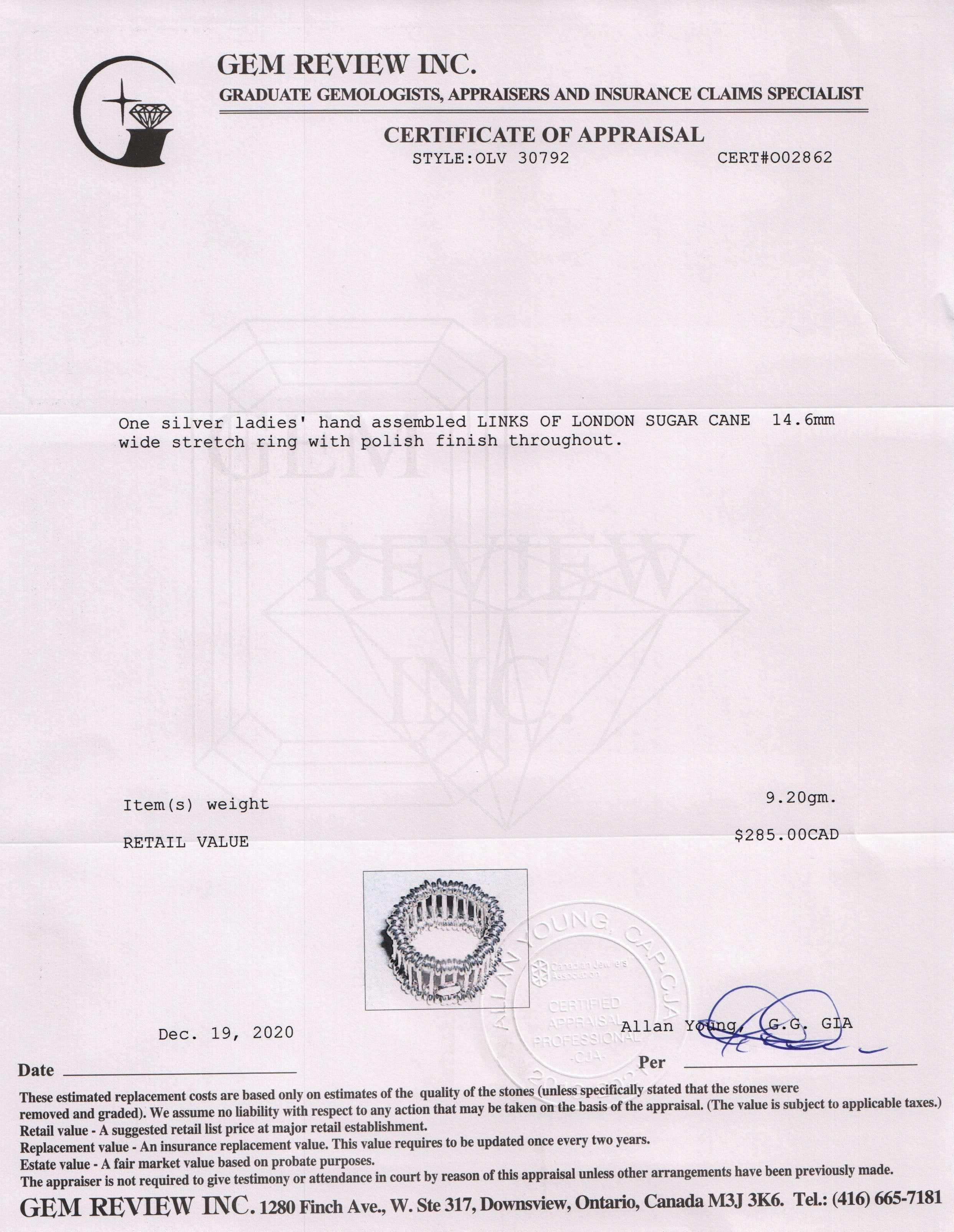 Links of London Sugar Cane Stretch Ring