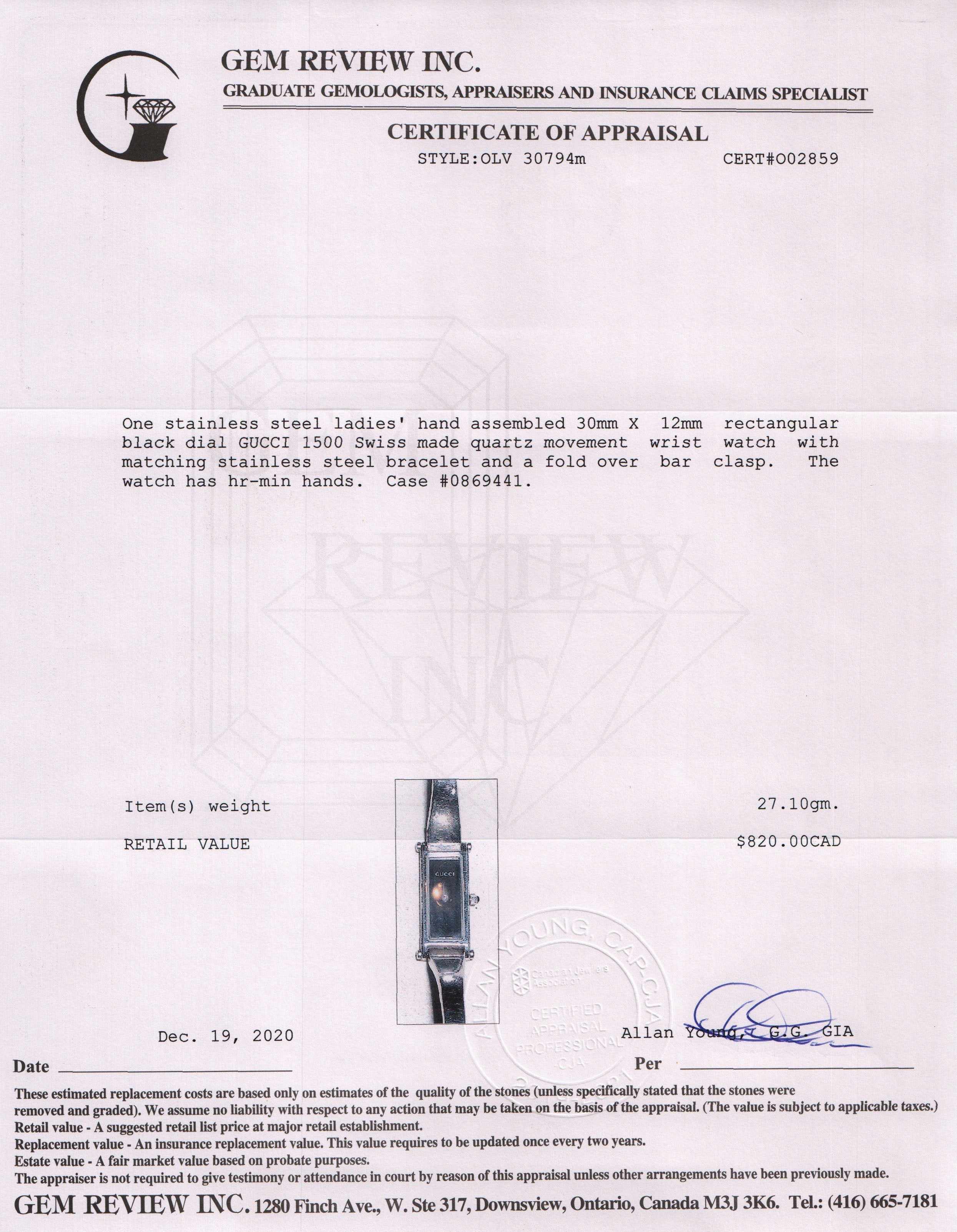 Gucci 1500 Series Watch