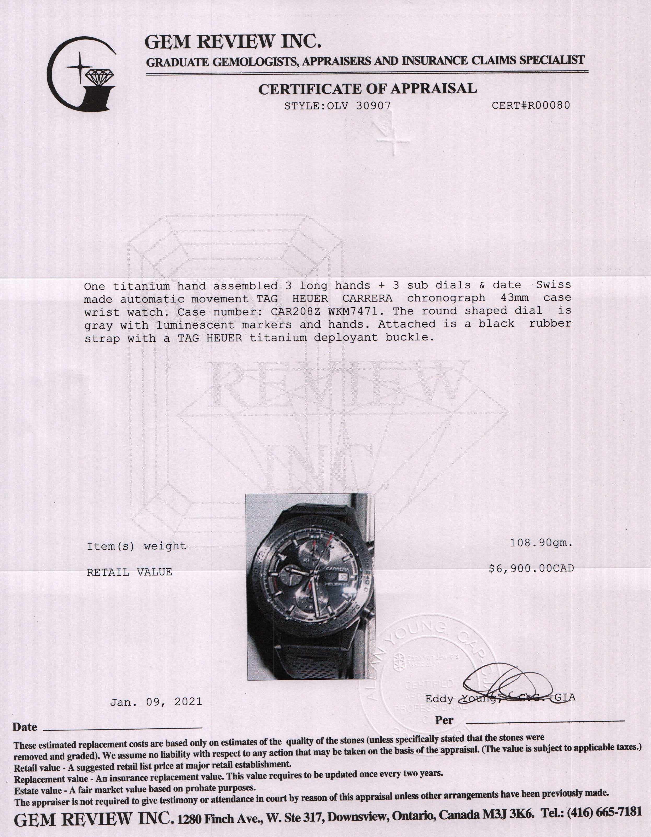 Tag Heuer Carrera Watch