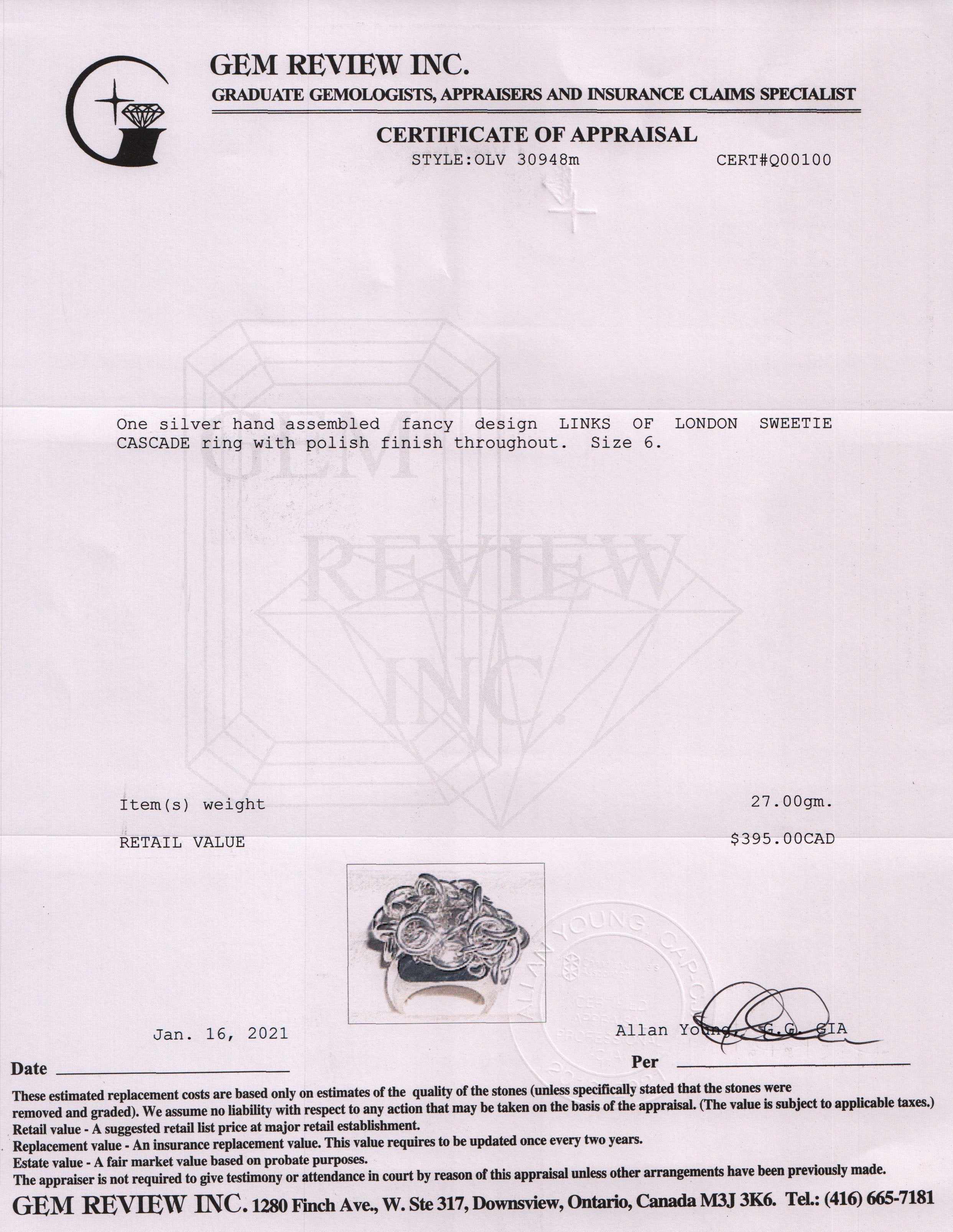 Links of London Sweetie Cascade Ring