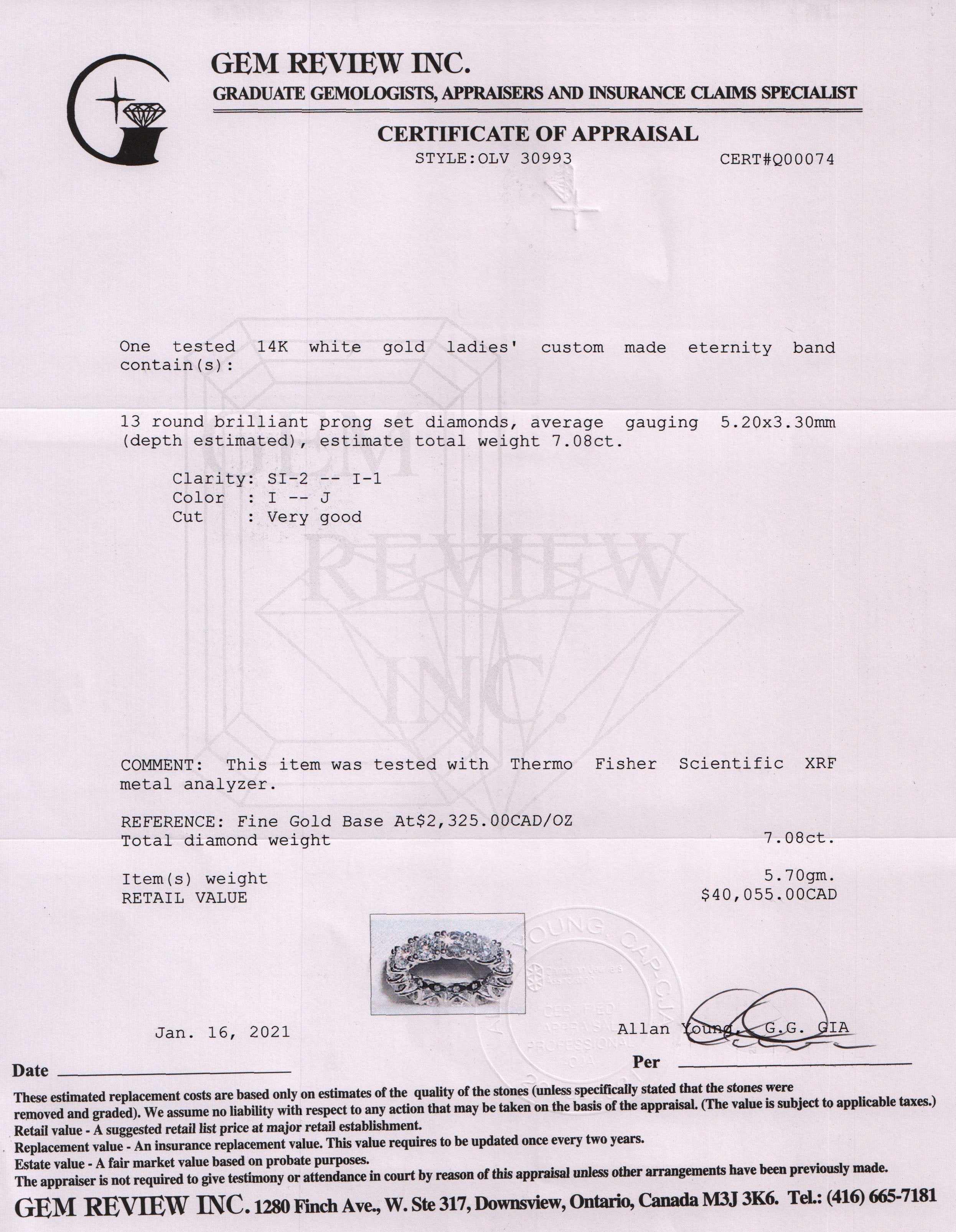 Diamond Eternity Band Ring