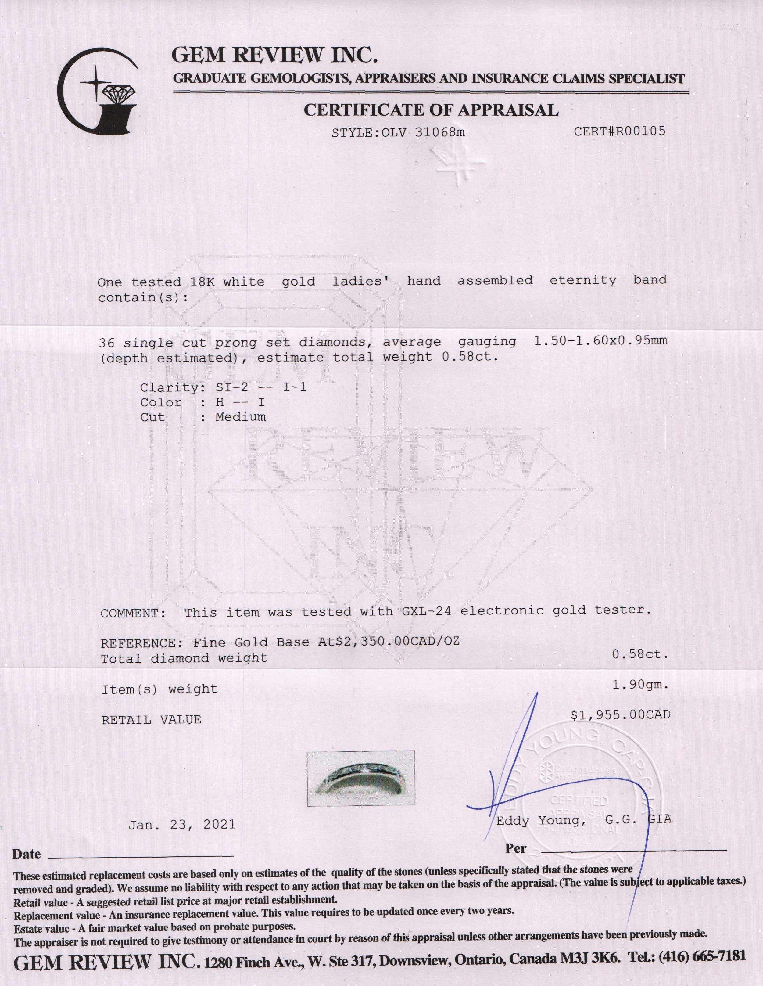 Diamond Eternity Band Ring