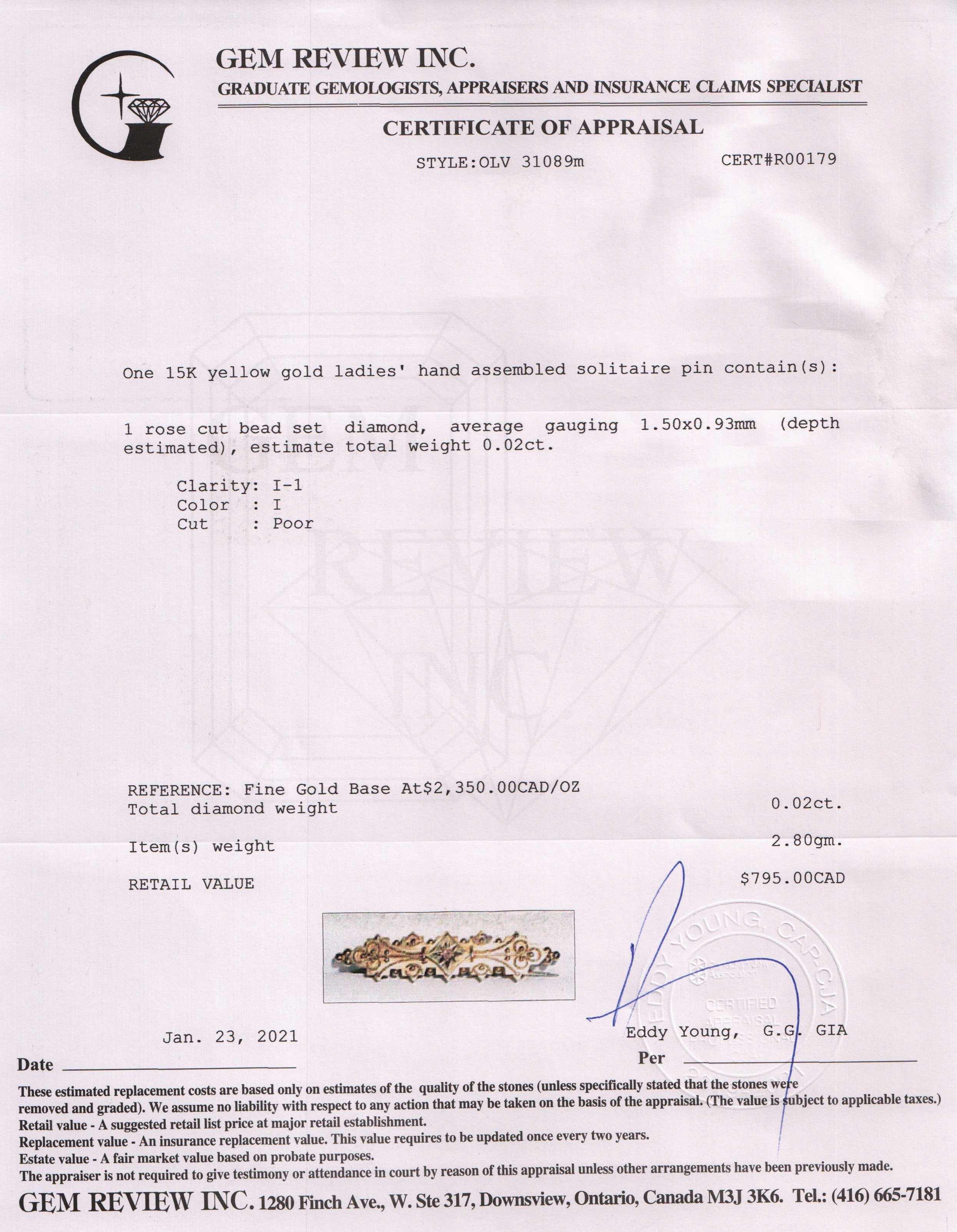 Antique Diamond Bar Pin Brooch