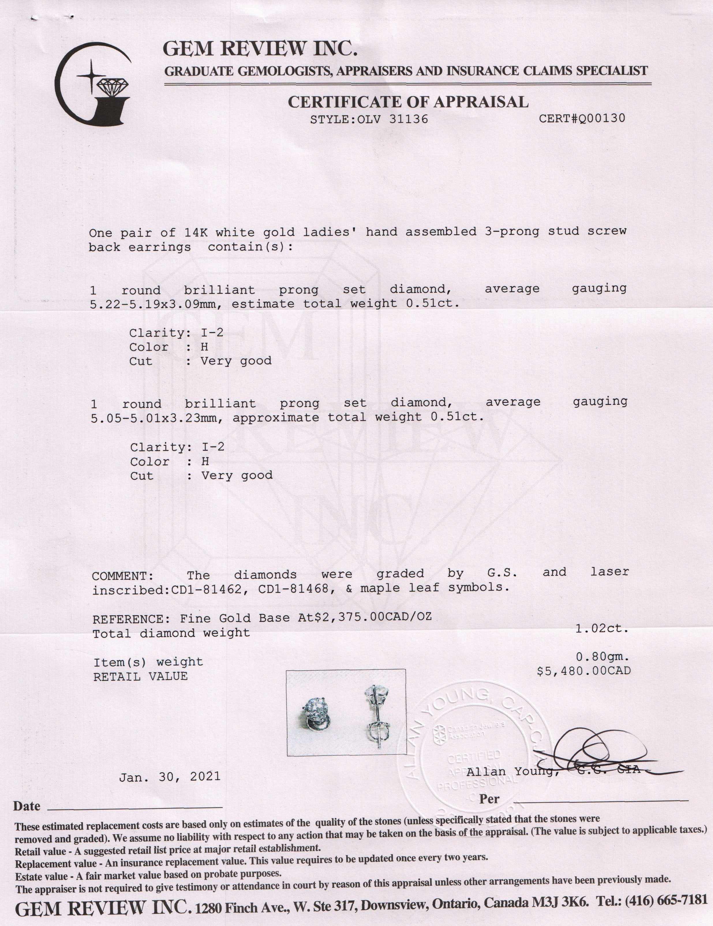 Diamond Stud Earrings