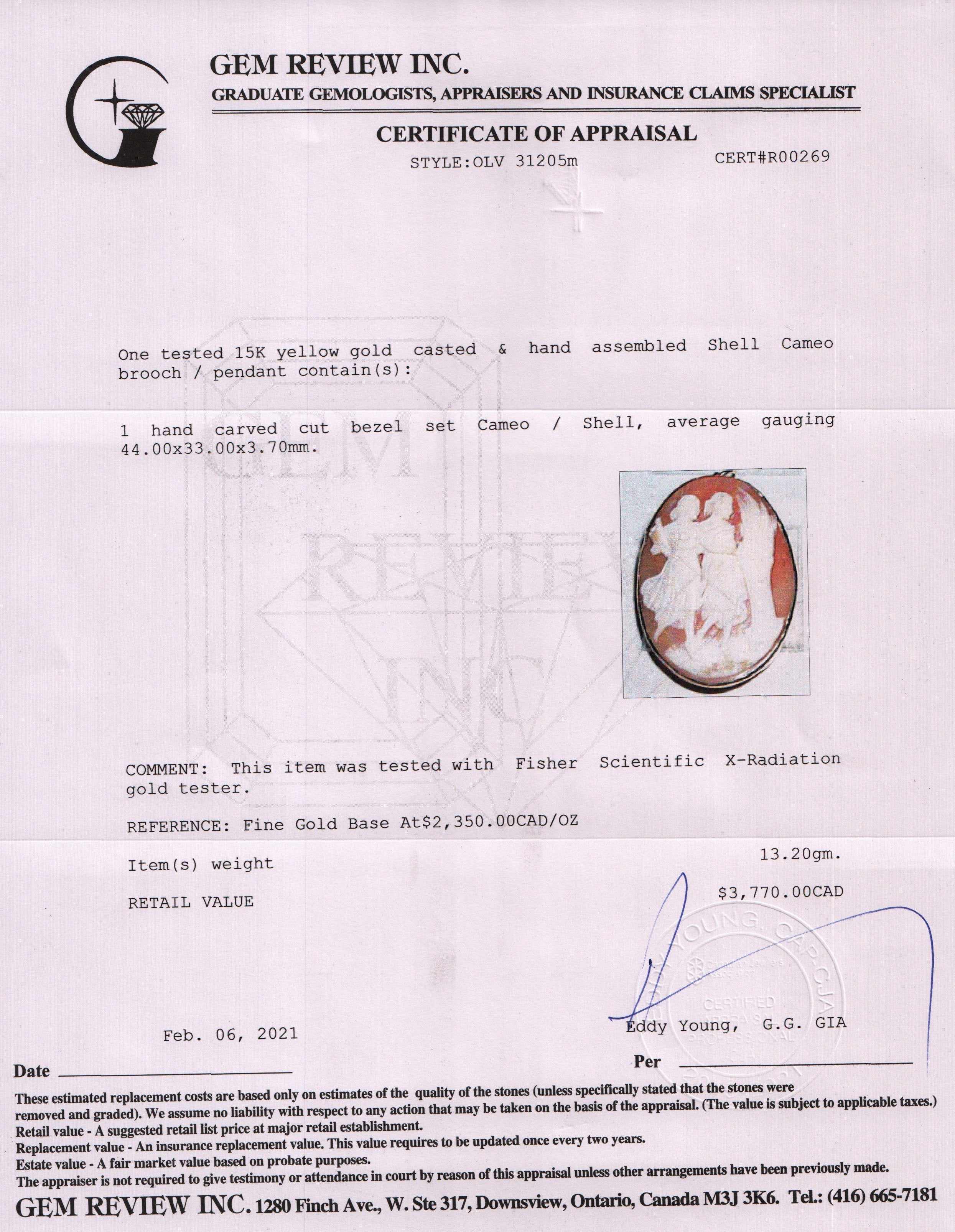 Antique Cameo Brooch/Pendant