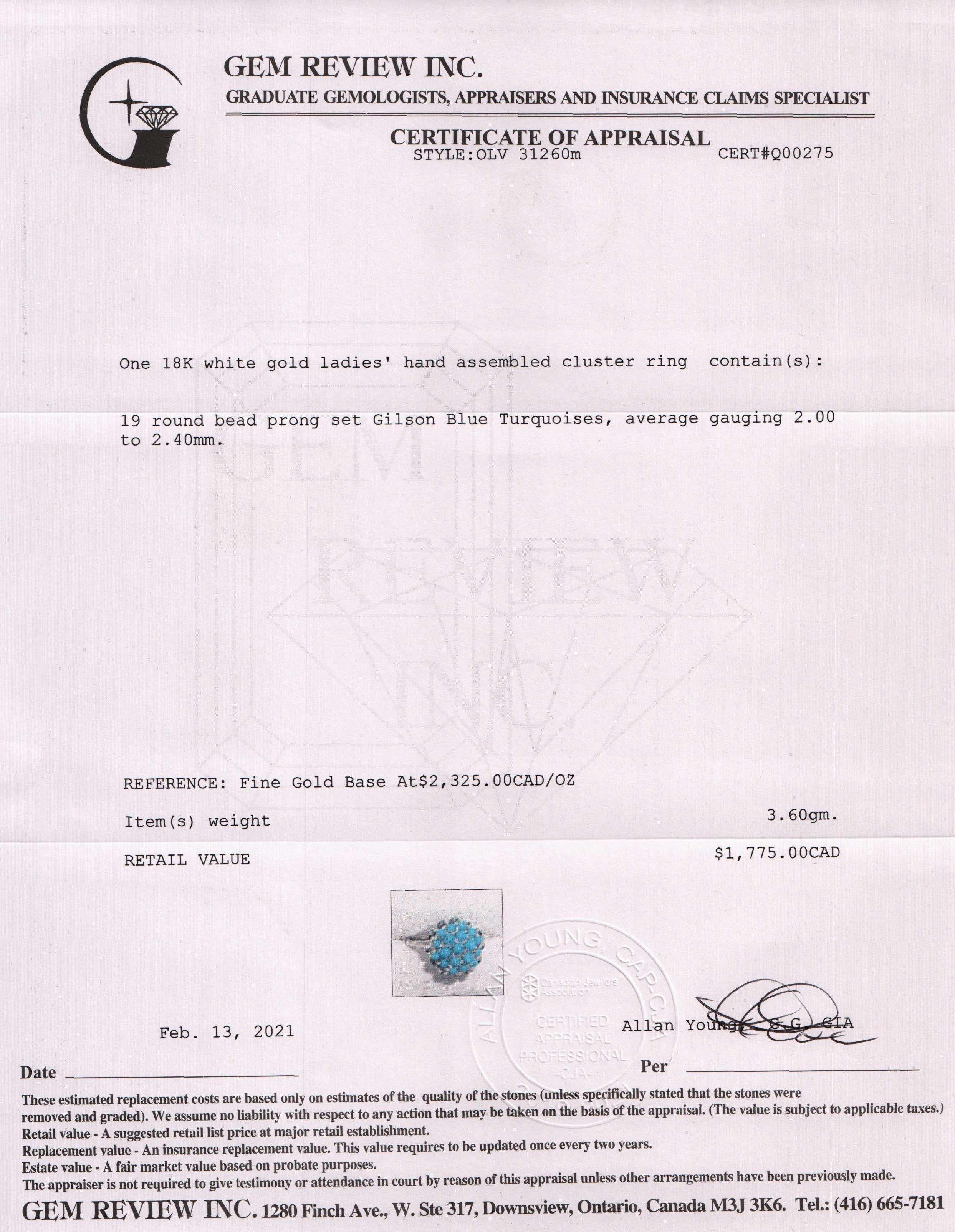 Turquoise Cluster Ring