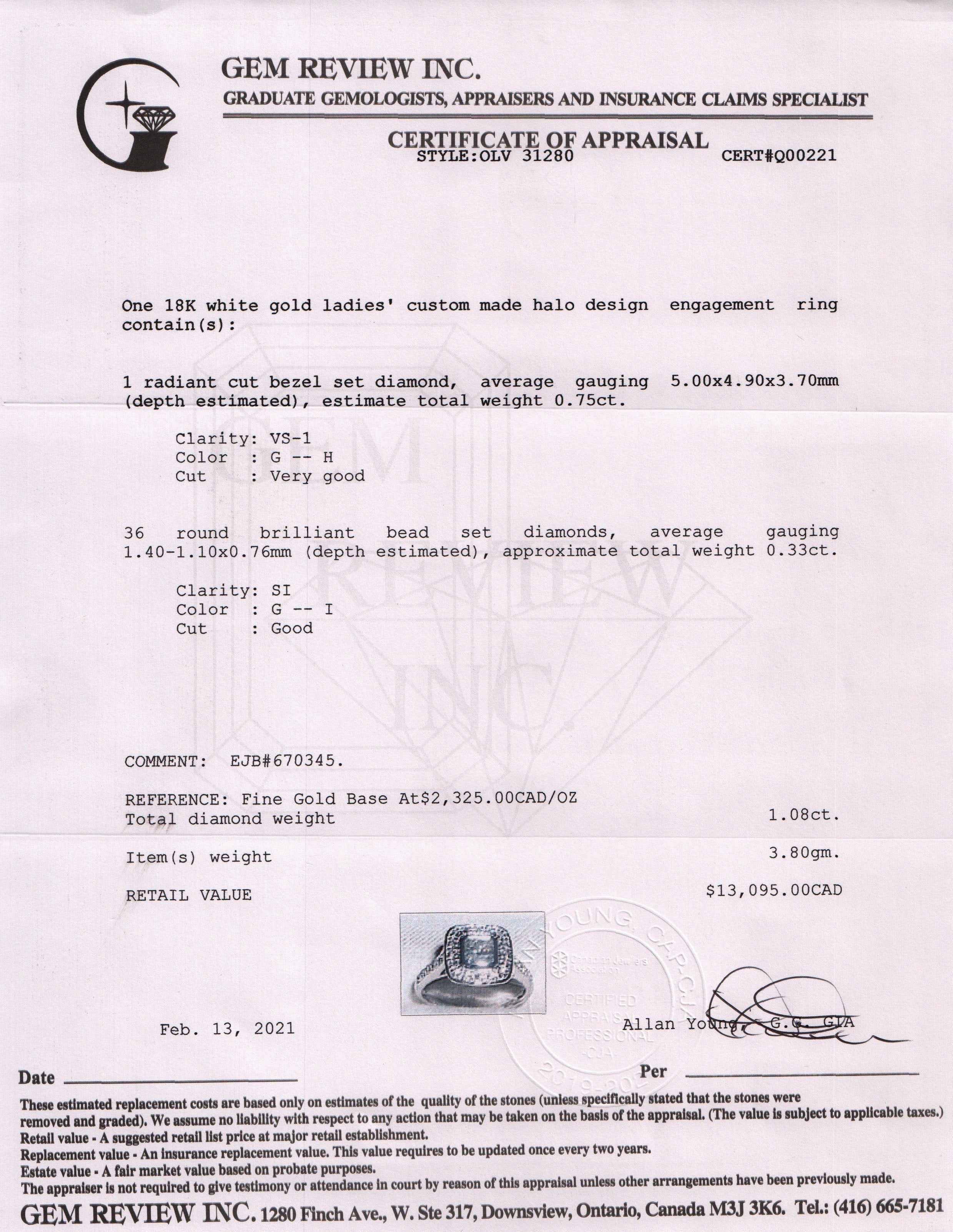 Halo Design Diamond Engagement Ring