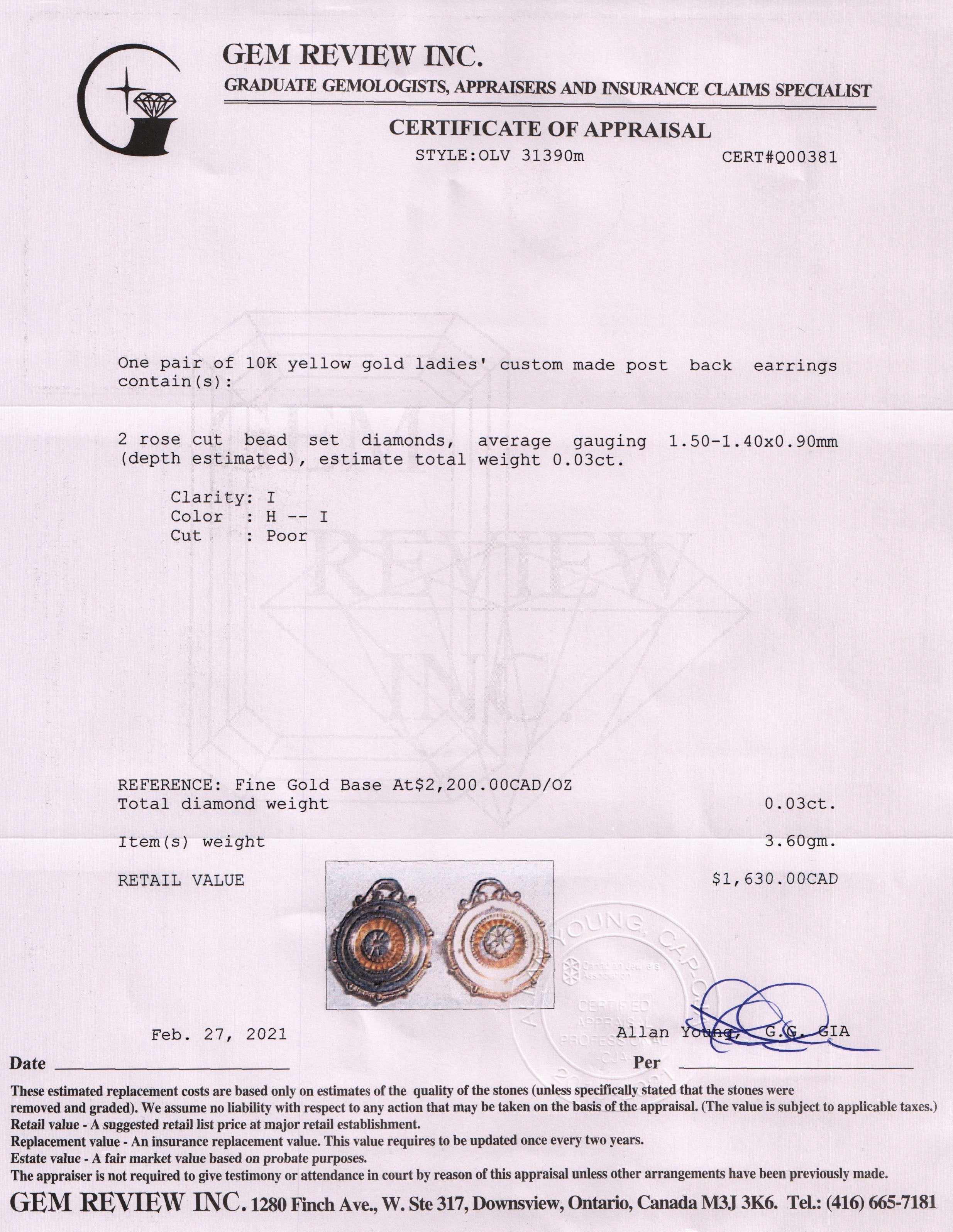Antique Diamond Earrings