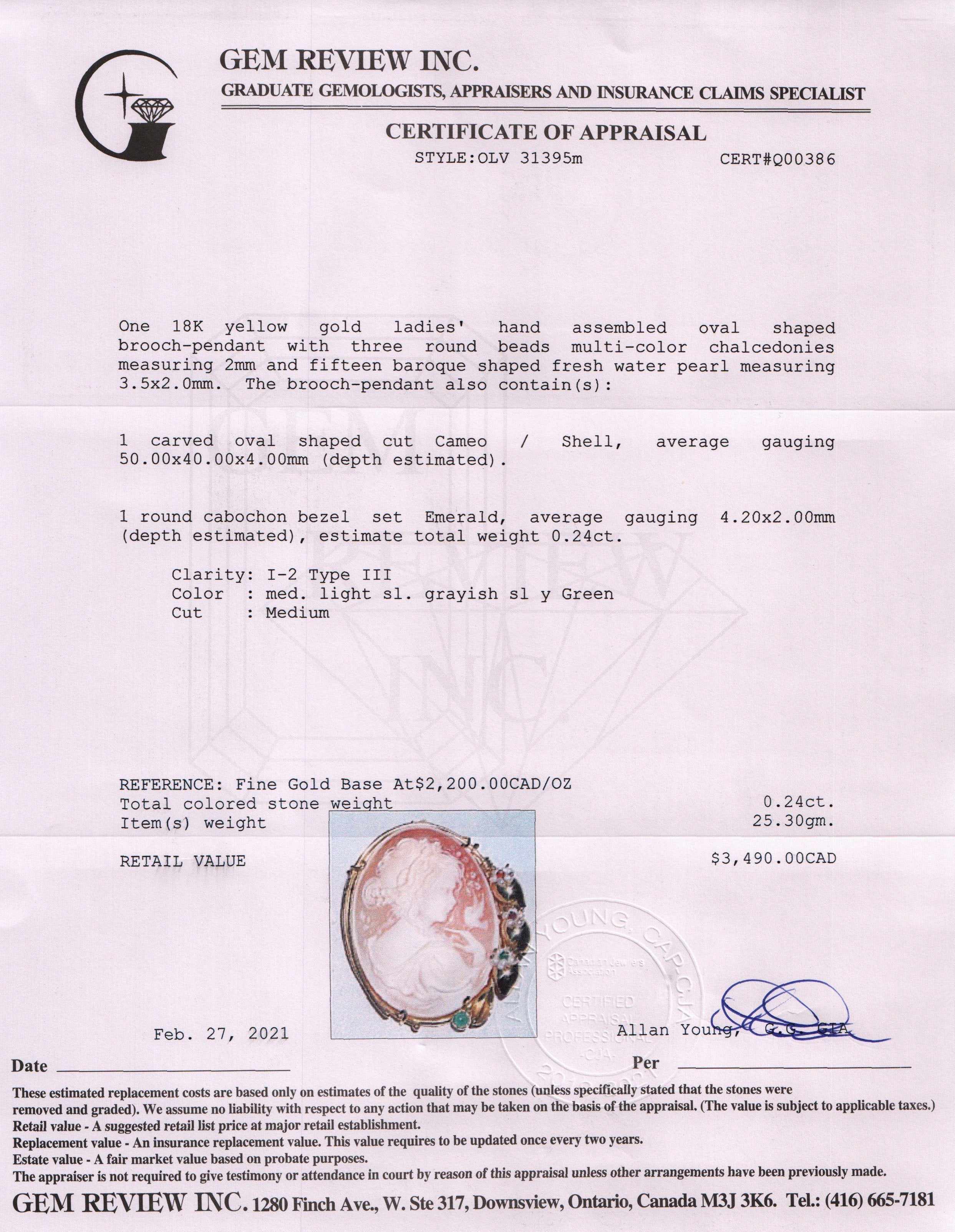 Antique Cameo Brooch/Pendant