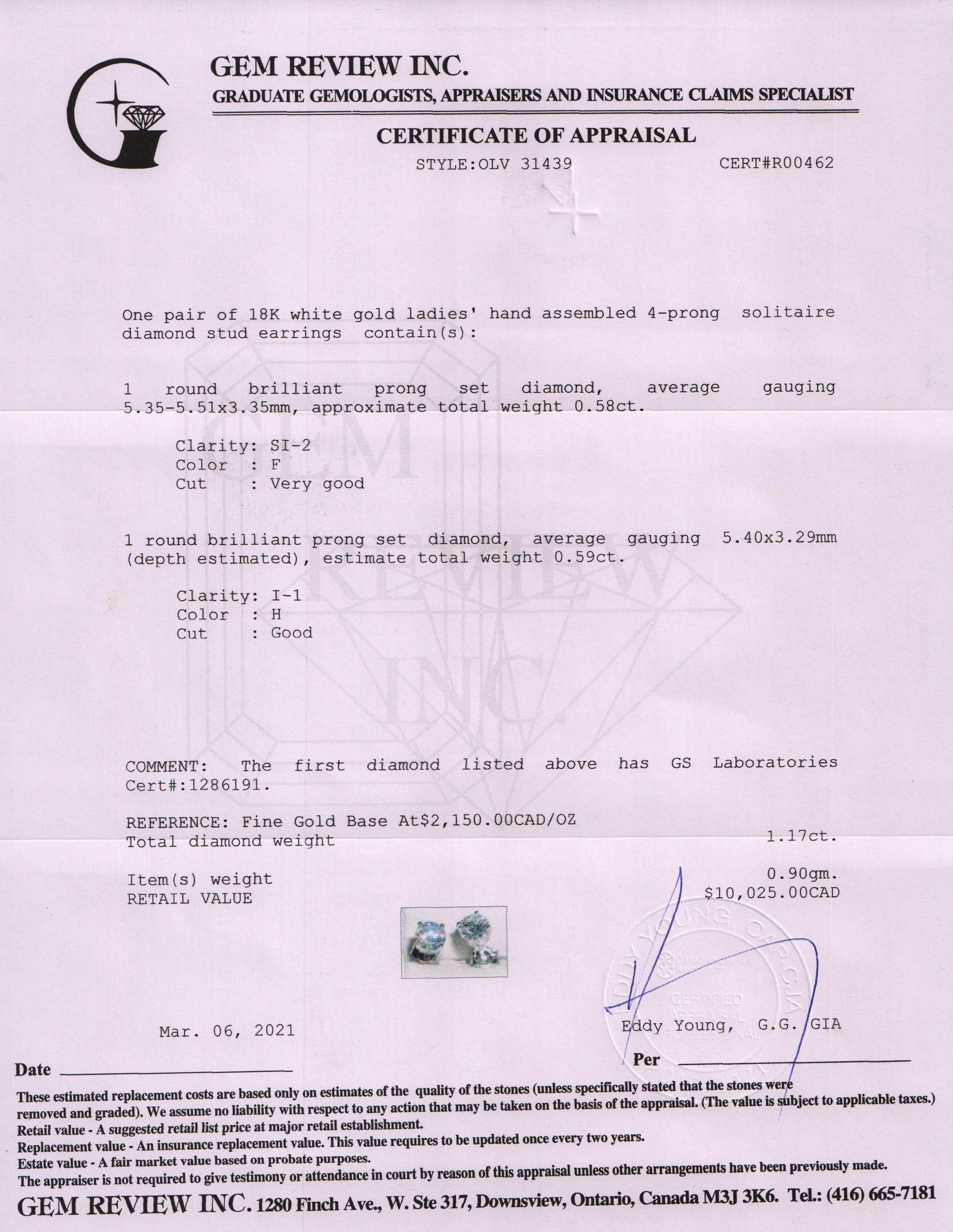 Diamond Stud Earrings