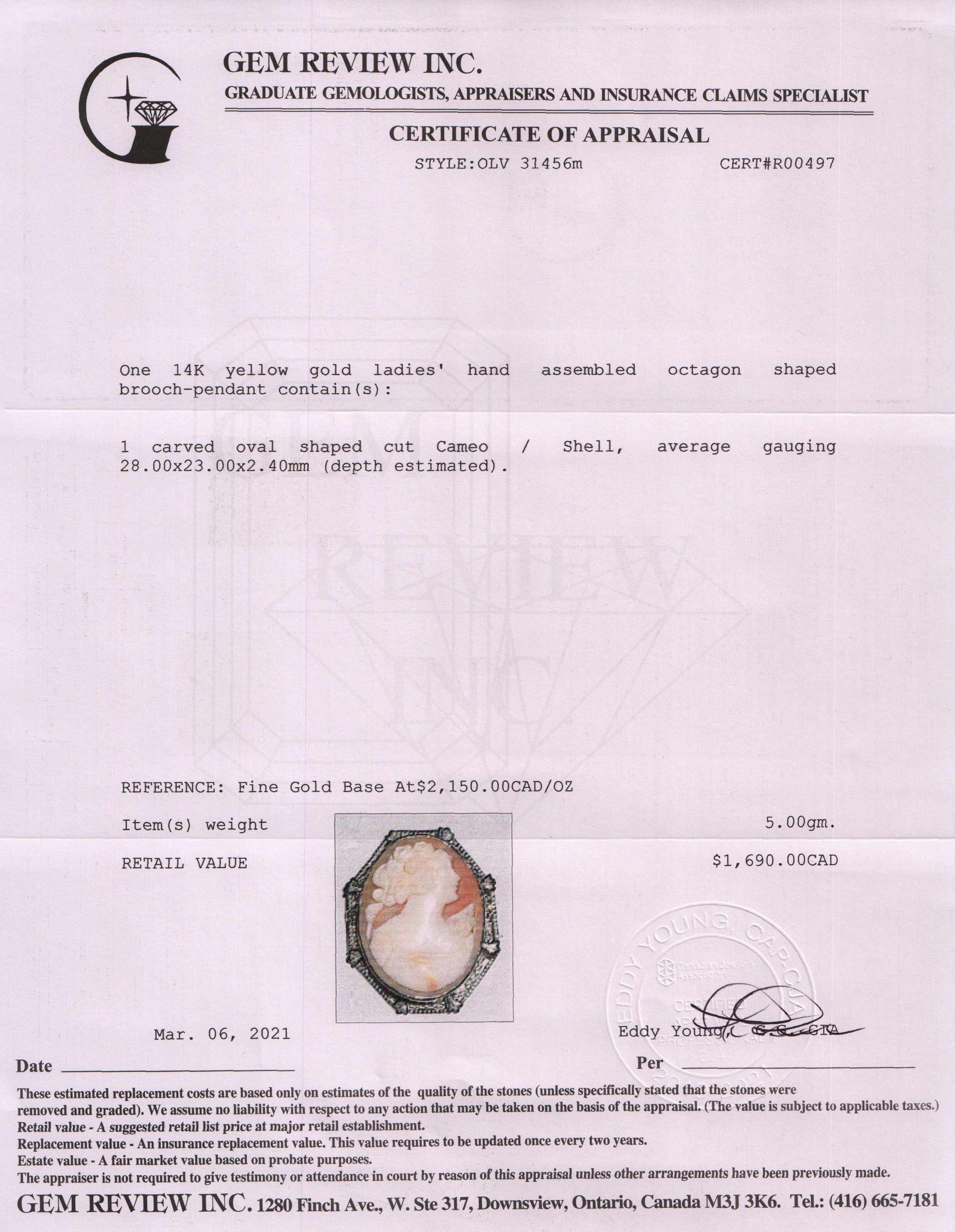 Antique Cameo Brooch/Pendant