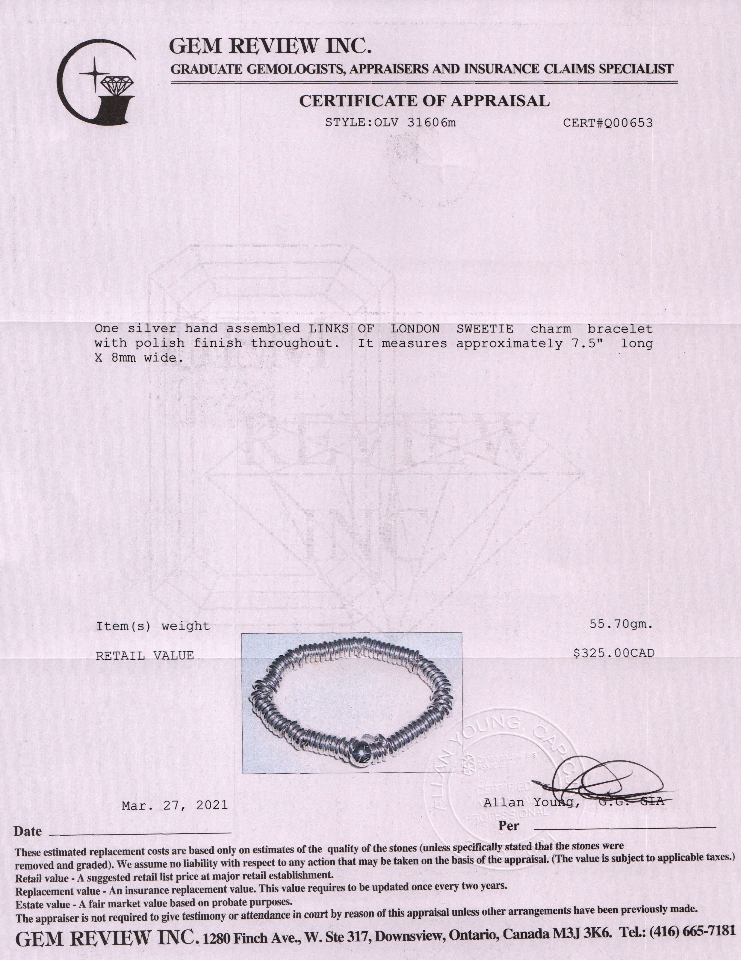 Links of London Sweetie Charm Bracelet