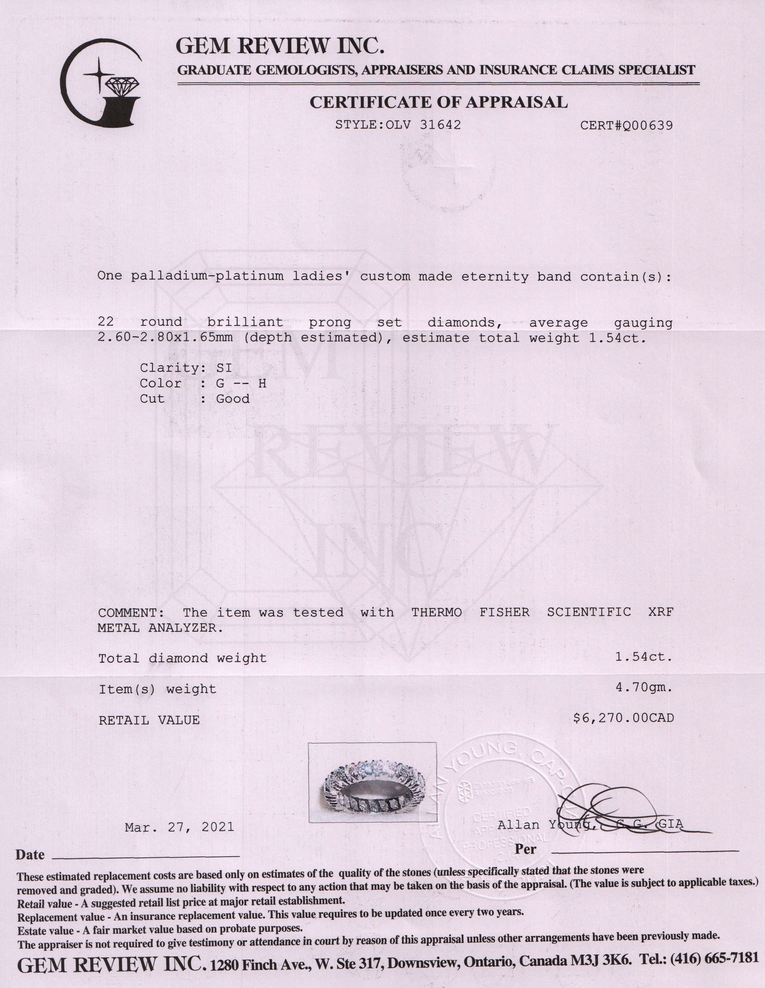 Diamond Eternity Band Ring