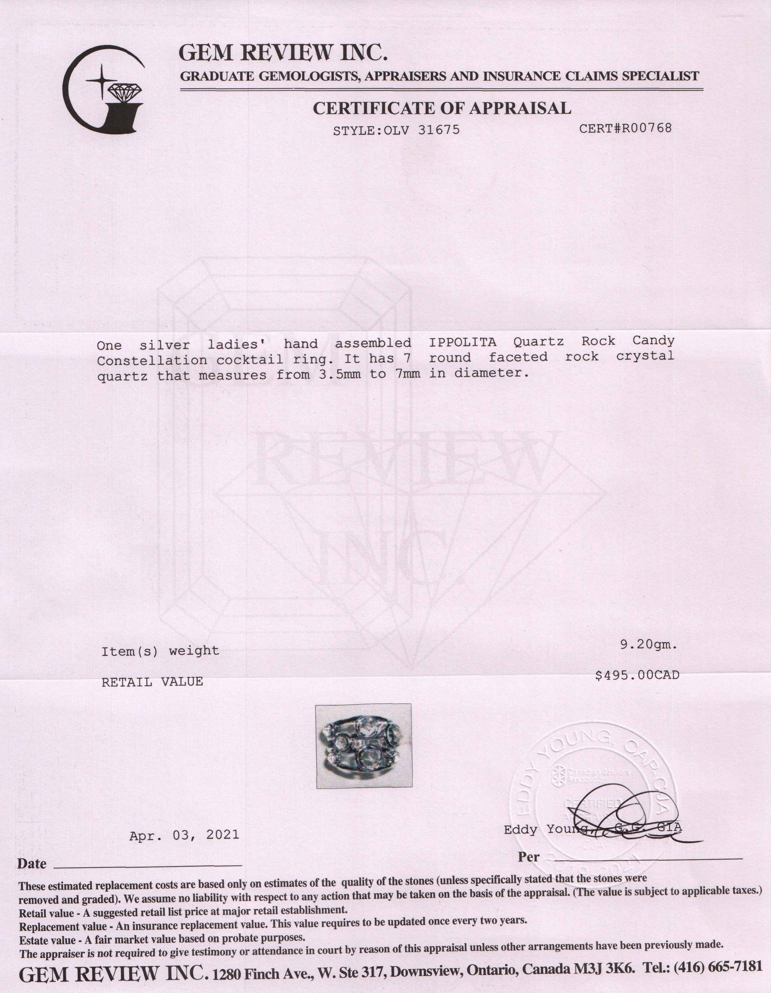 Ippolita Quartz Rock Candy Constellation Cocktail Ring