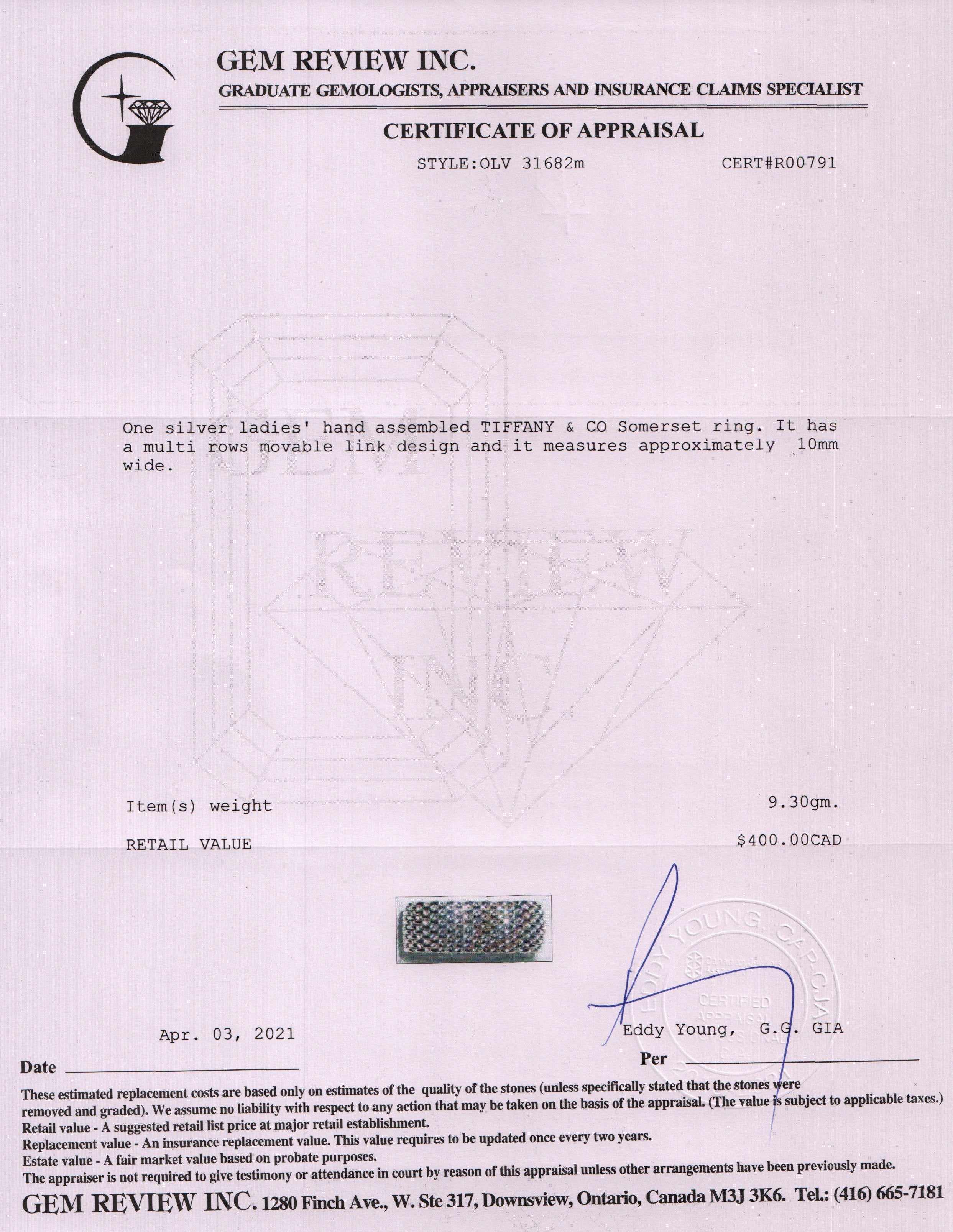 Tiffany & Co. Somerset Ring