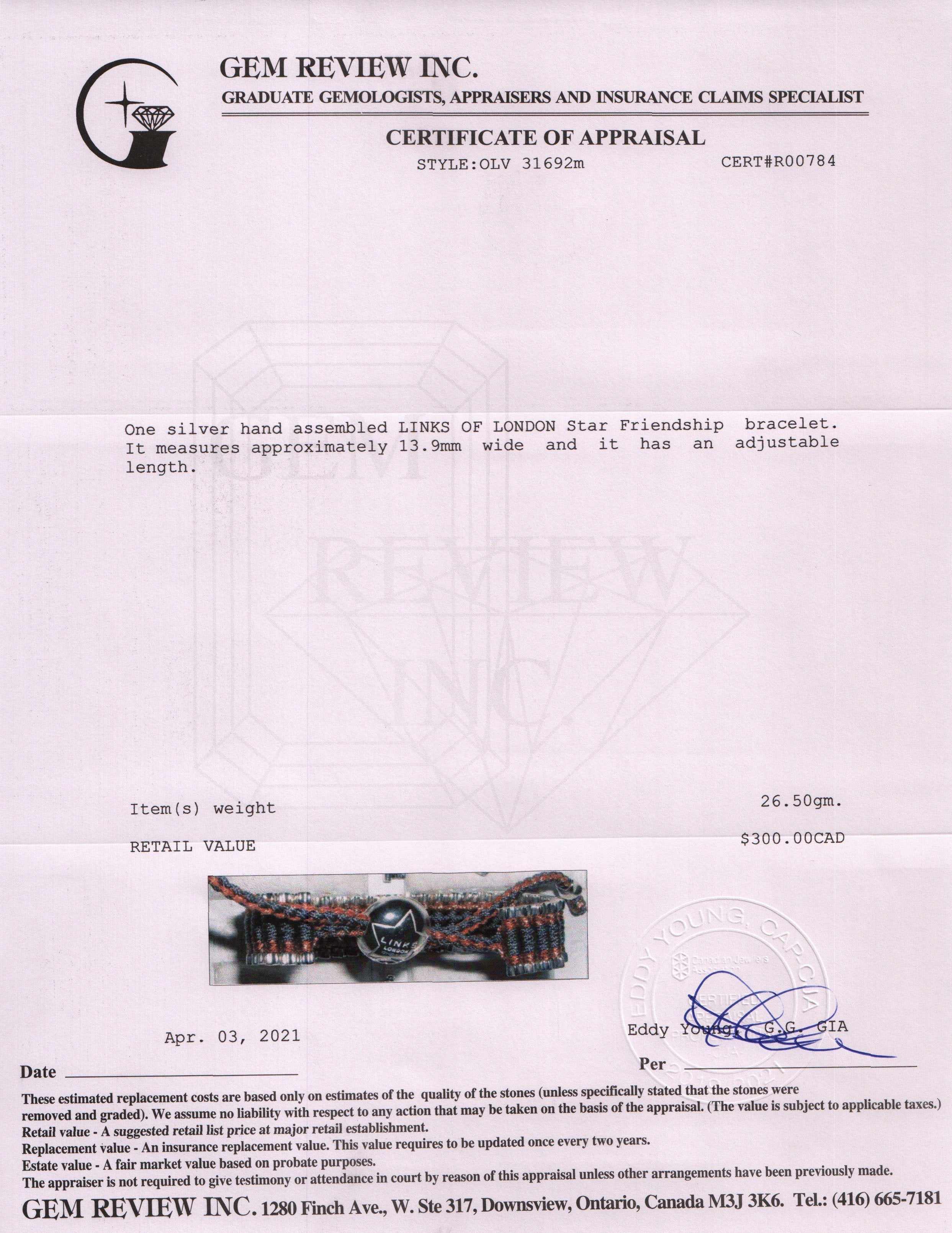 Links of London Star Friendship Bracelet