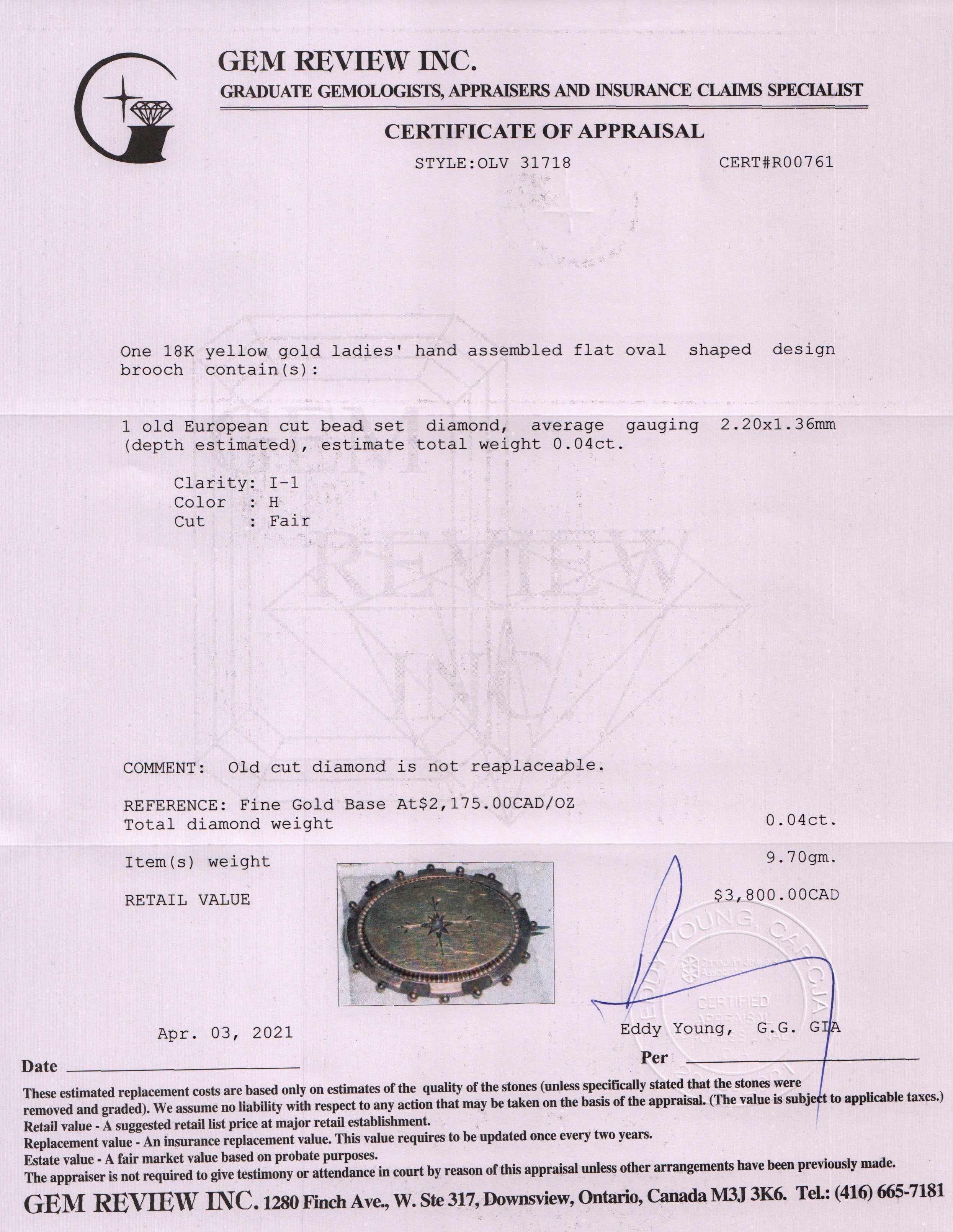 Antique Diamond Brooch