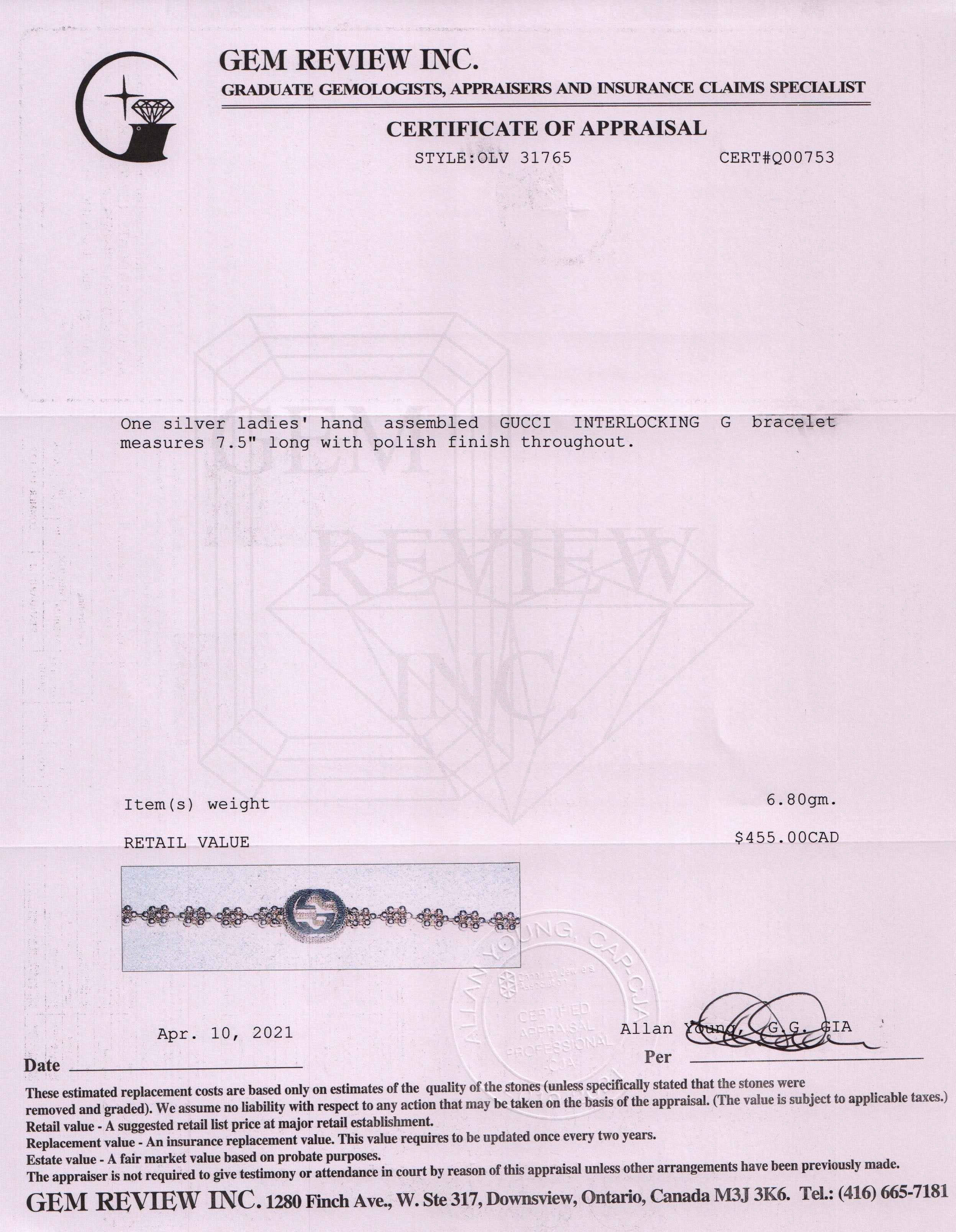 Gucci Interlocking G Bracelet