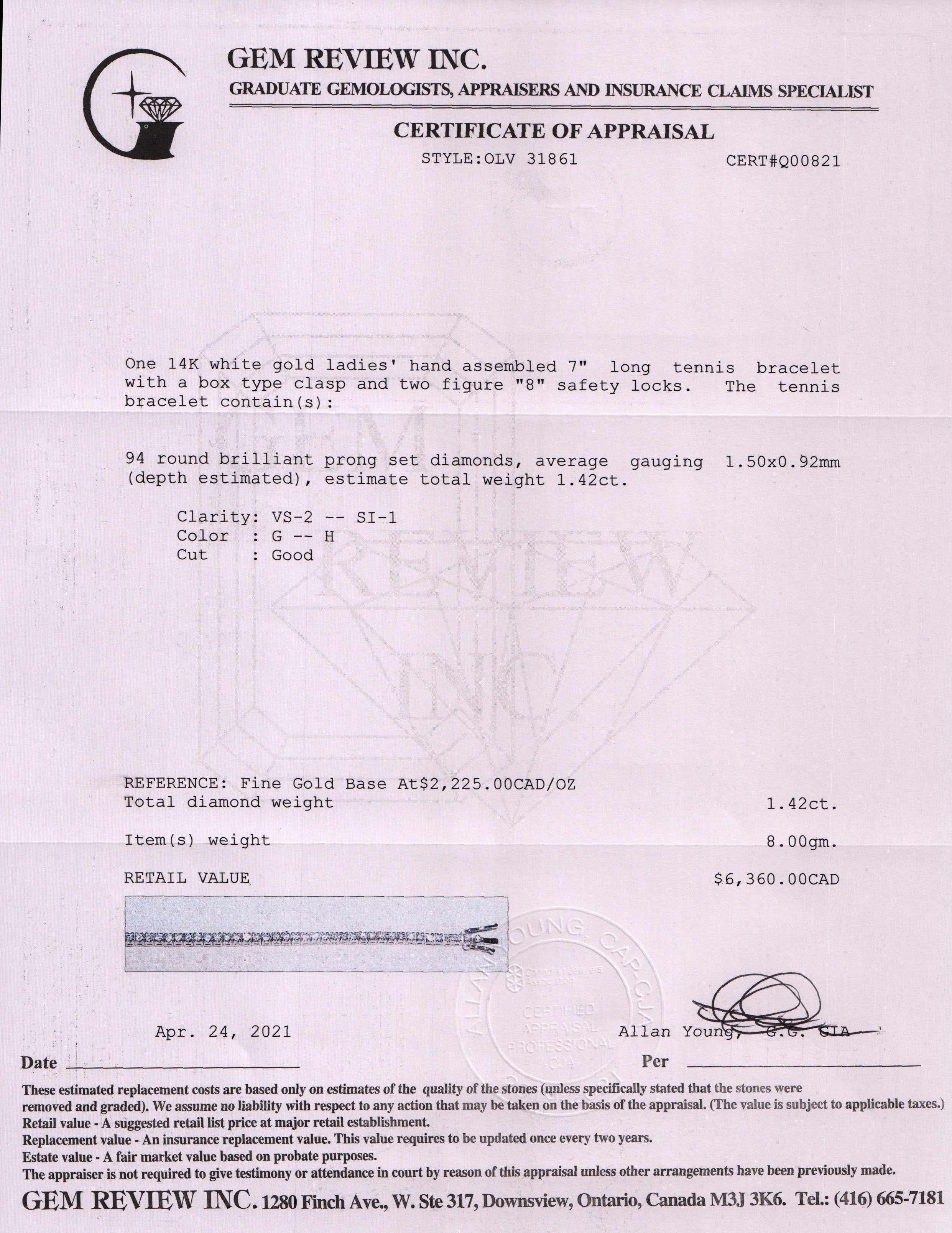 Diamond Tennis Bracelet