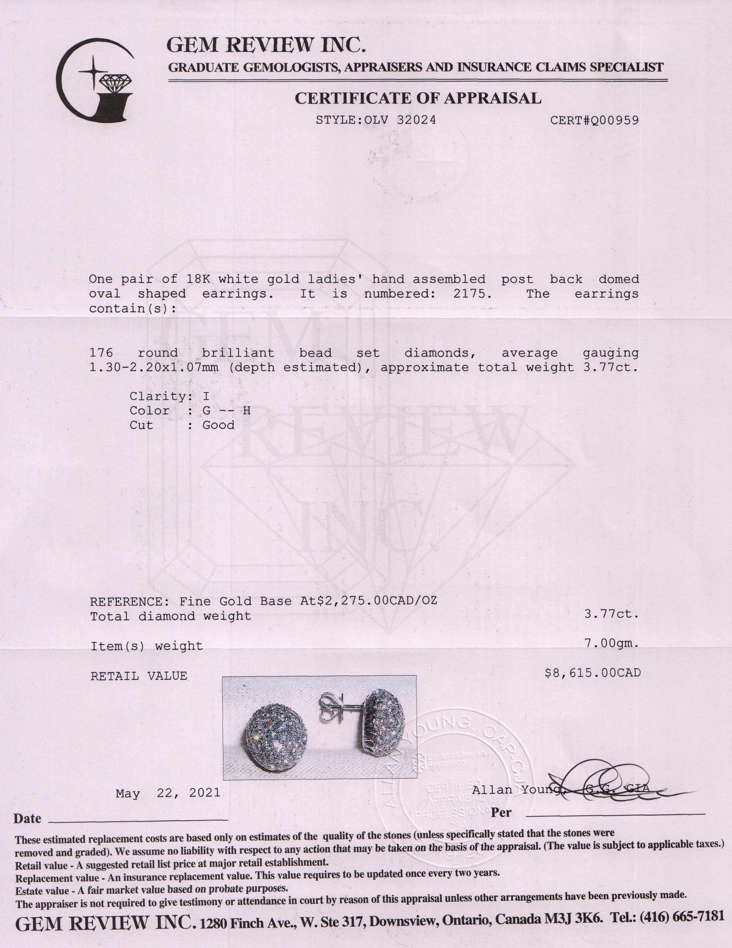 Pave Diamond Earrings