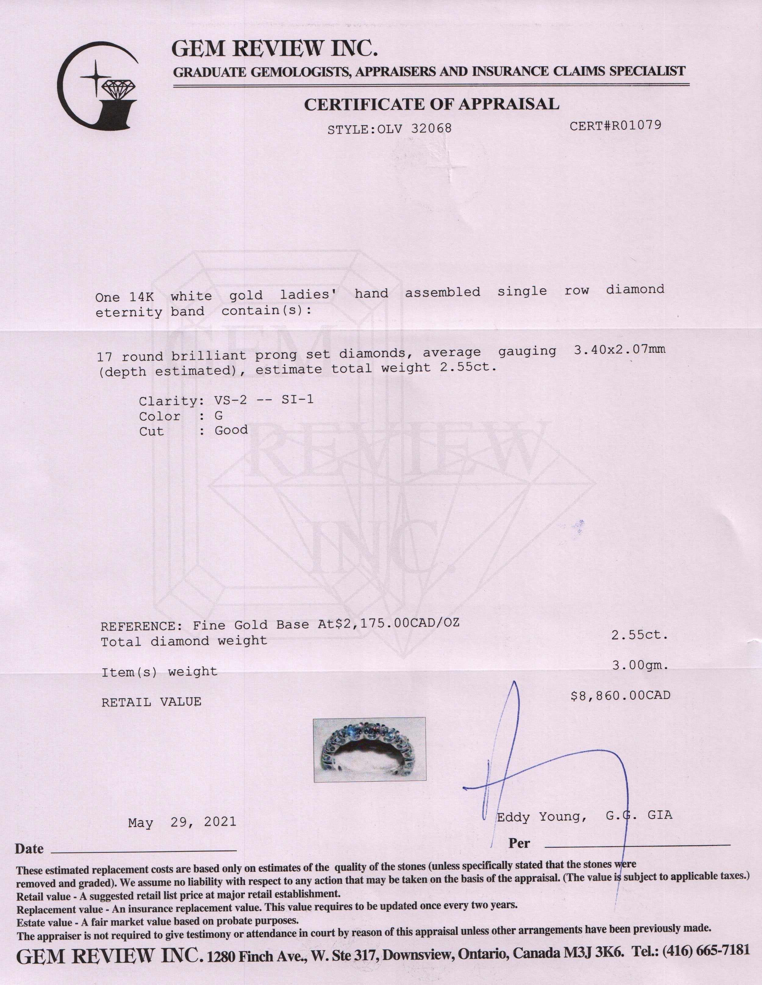 Diamond Eternity Band Ring