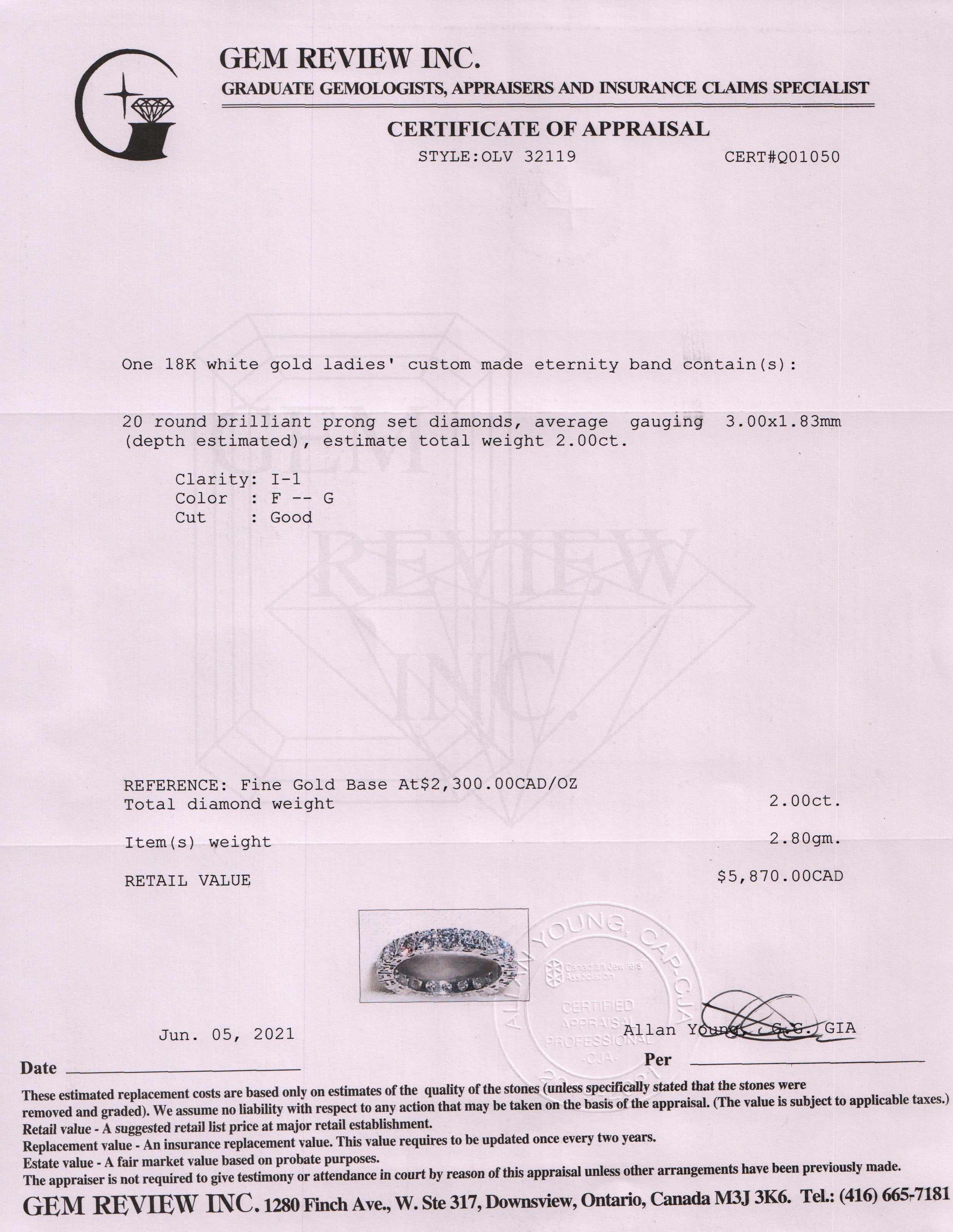 Diamond Eternity Band Ring