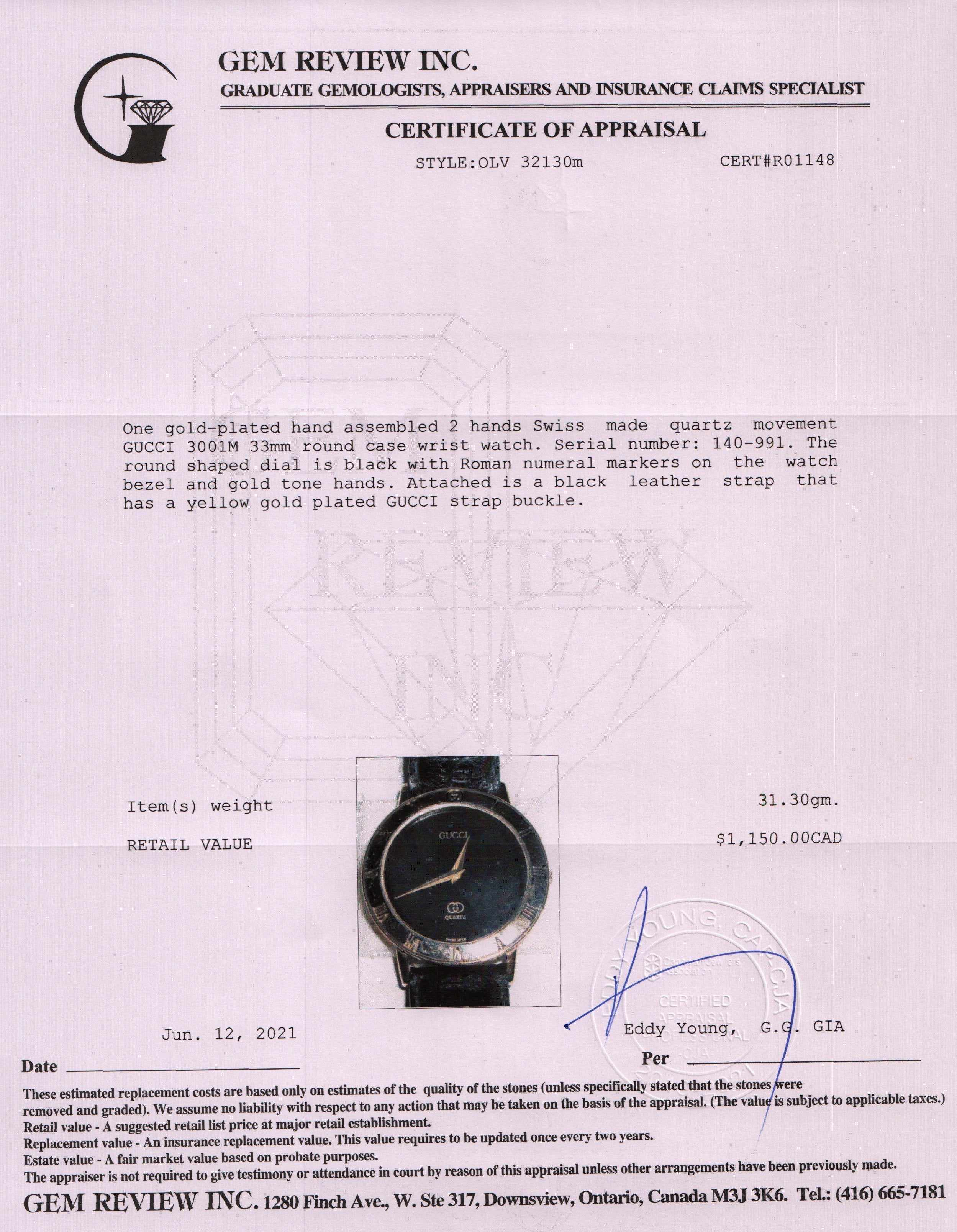 Gucci 3000 Series Watch