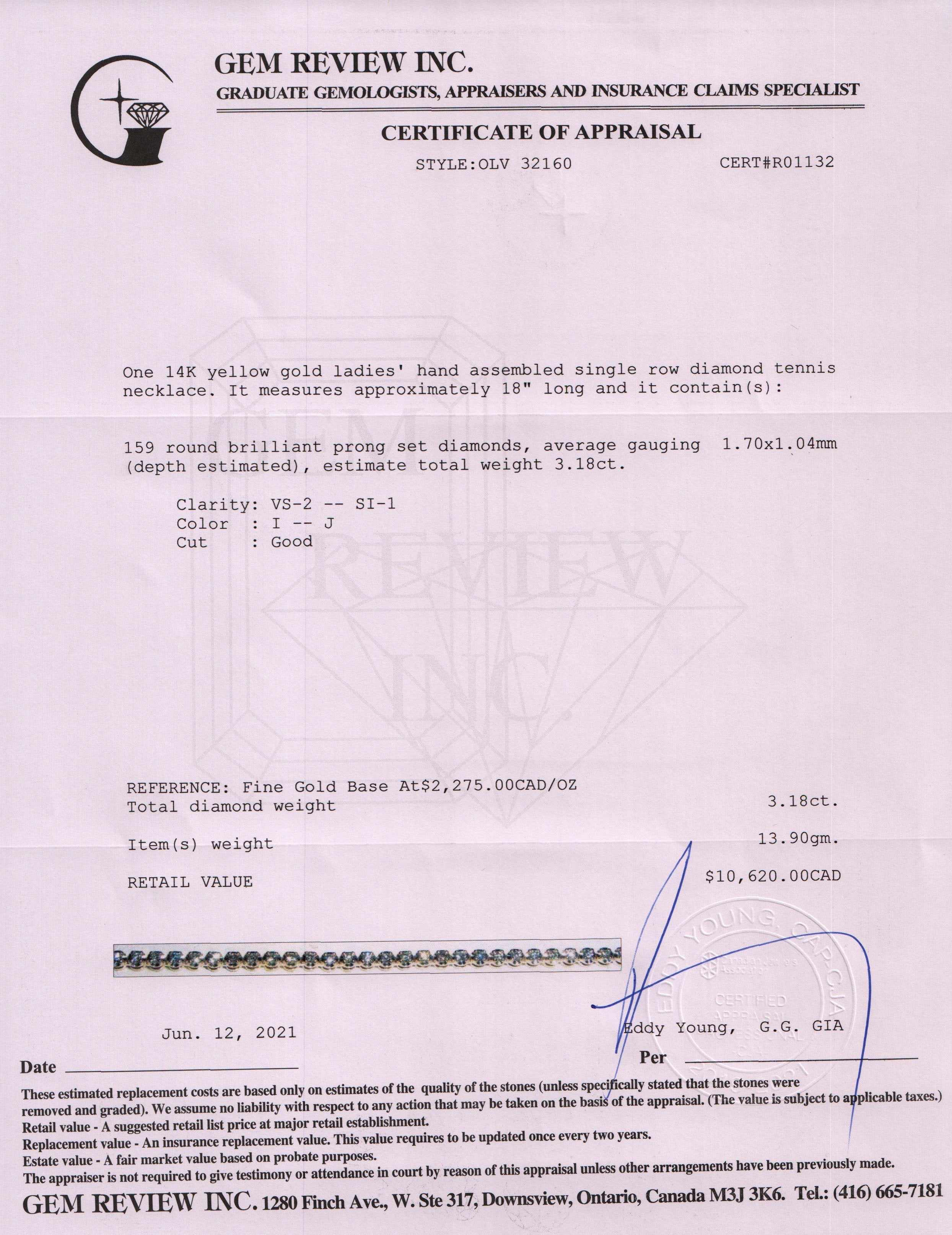 Diamond Tennis Necklace